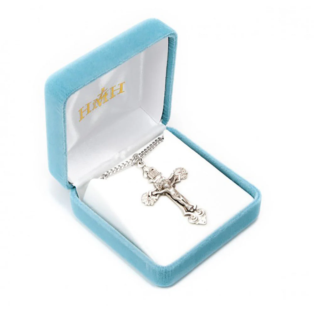 Crown of Thorns Sterling Silver Crucifix Necklace - Image 2