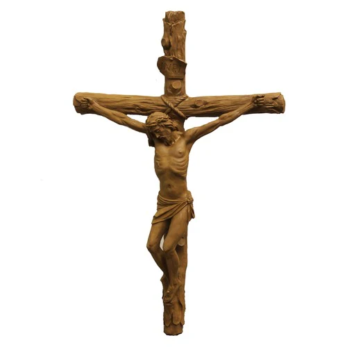 Crucifix with Wood Look Finish - 20" - Image 2