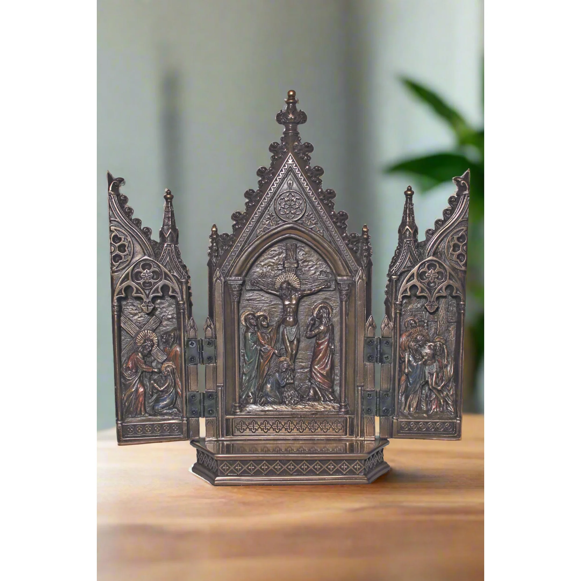 Crucifixion Triptych 8' Inch - Image 2