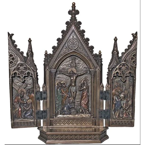 Crucifixion Triptych 8' Inch - Image 4