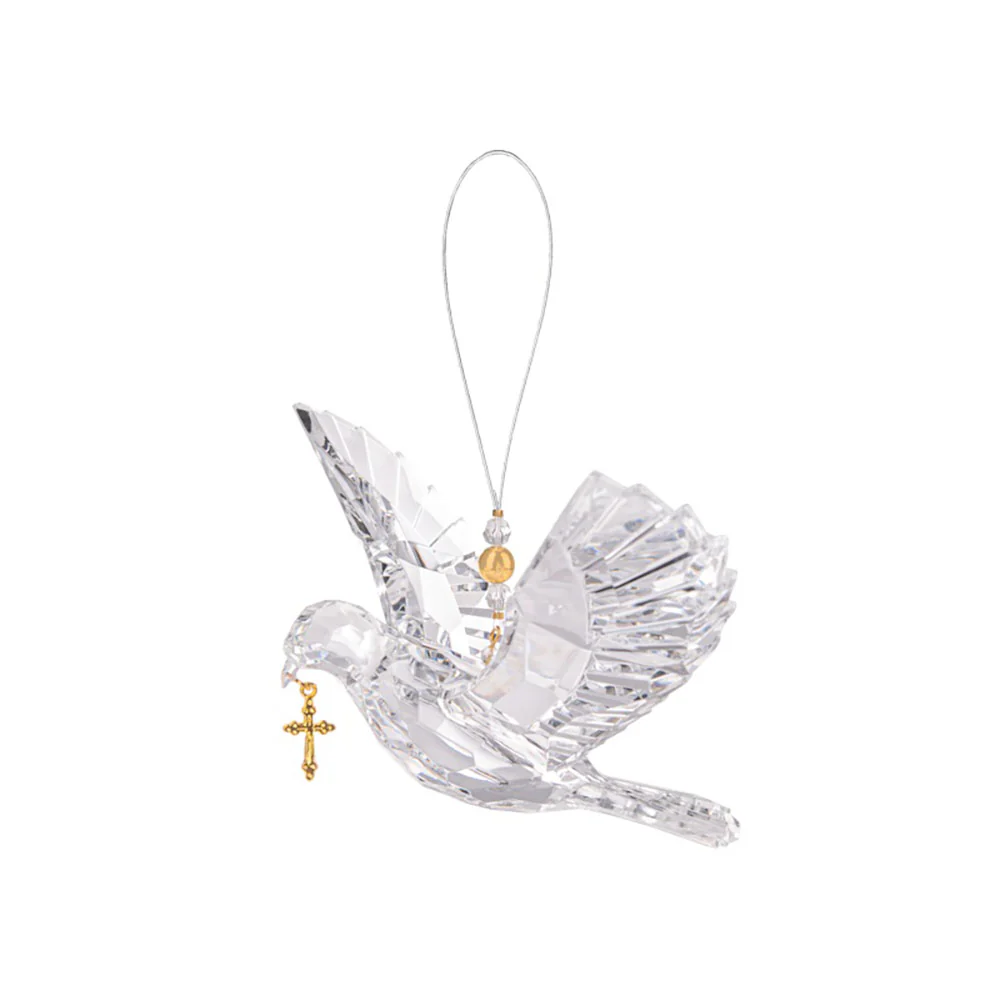 Crystal Peace Dove & Cross Ornament - Image 3