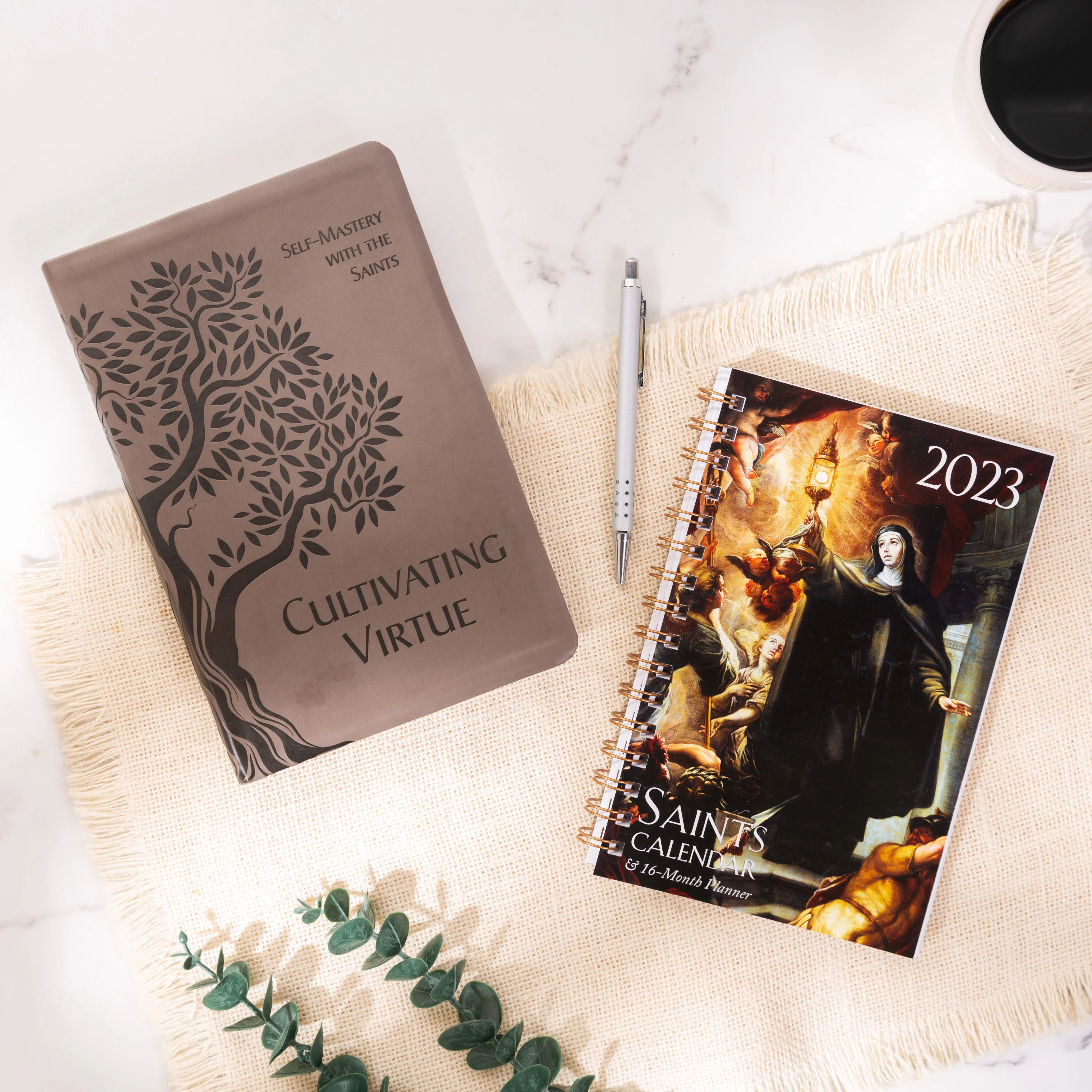 Cultivating Virtue: Self-Mastery With The Saints & 2023 Saints Calendar With 16 Month Planner