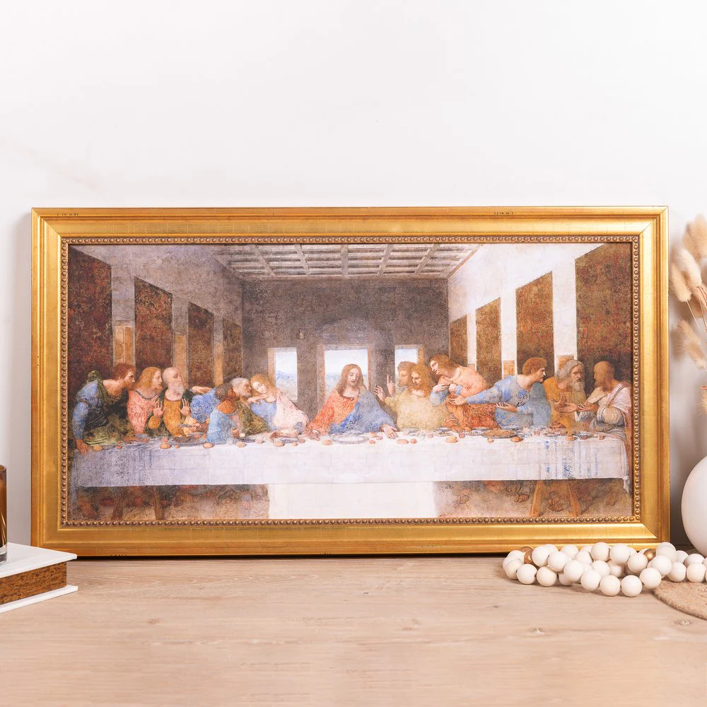 da Vinci's Last Supper Framed Canvas Print