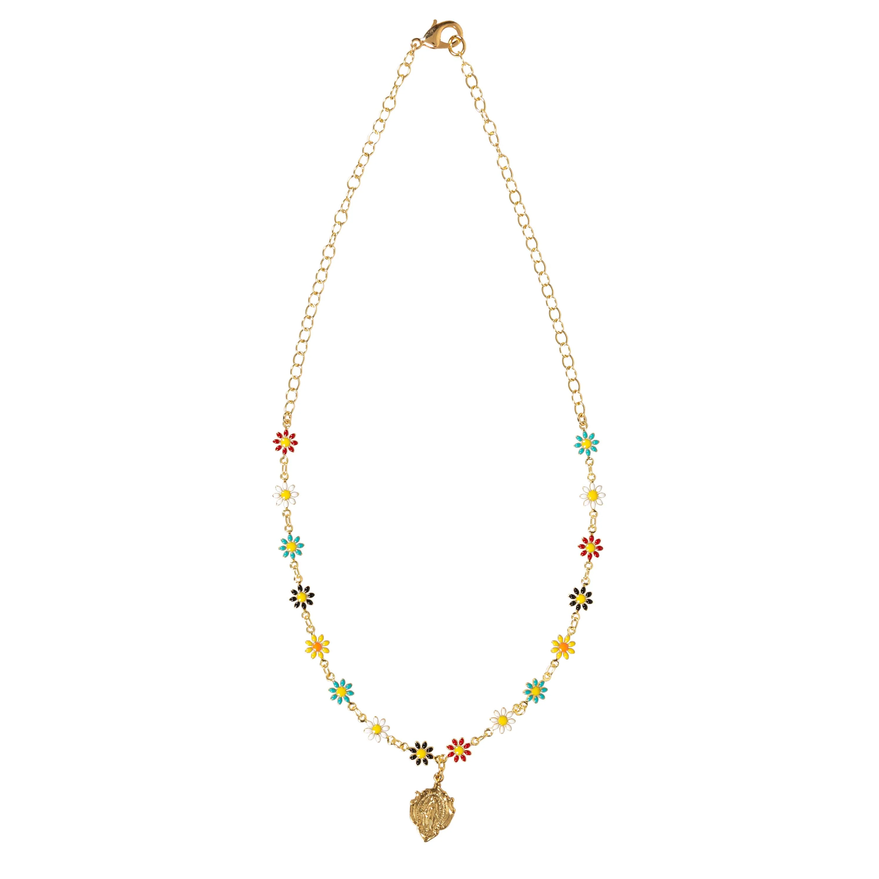 Daisy Chain Miraculous Medal Necklace - Image 2