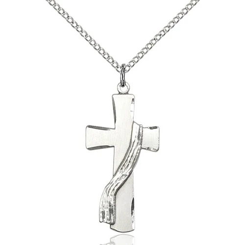 Deacon Cross Pendant, Bliss, Sterling Silver