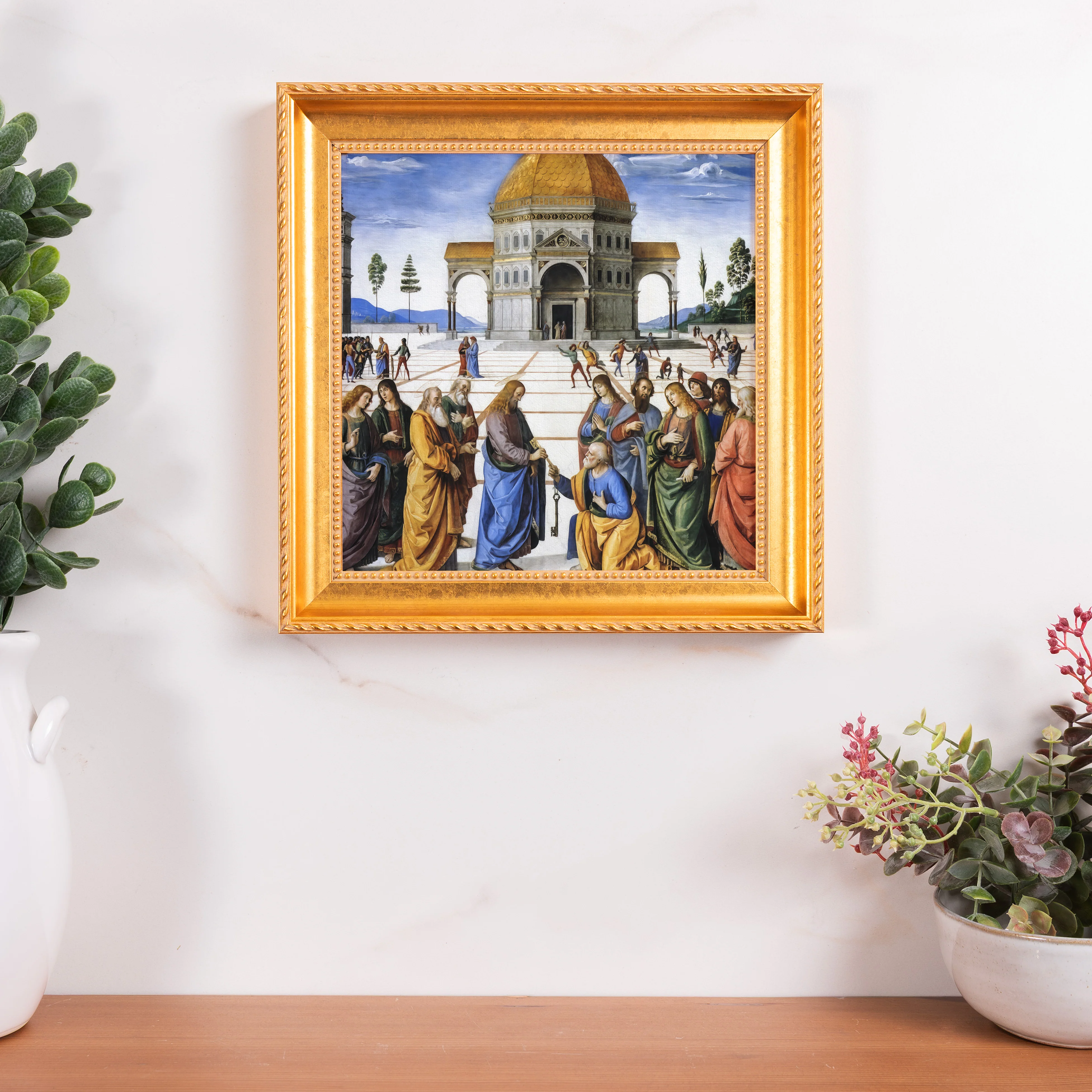Delivery of the Keys Framed Canvas - Sacred Mini Collection - Image 4