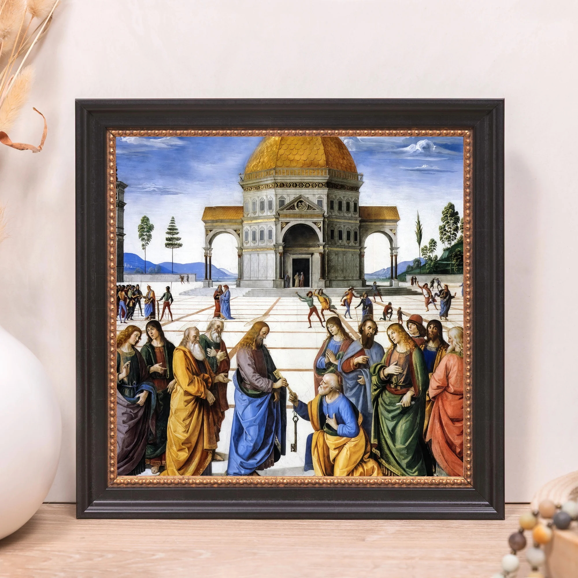 Delivery of the Keys Framed Canvas - Sacred Mini Collection - Image 9