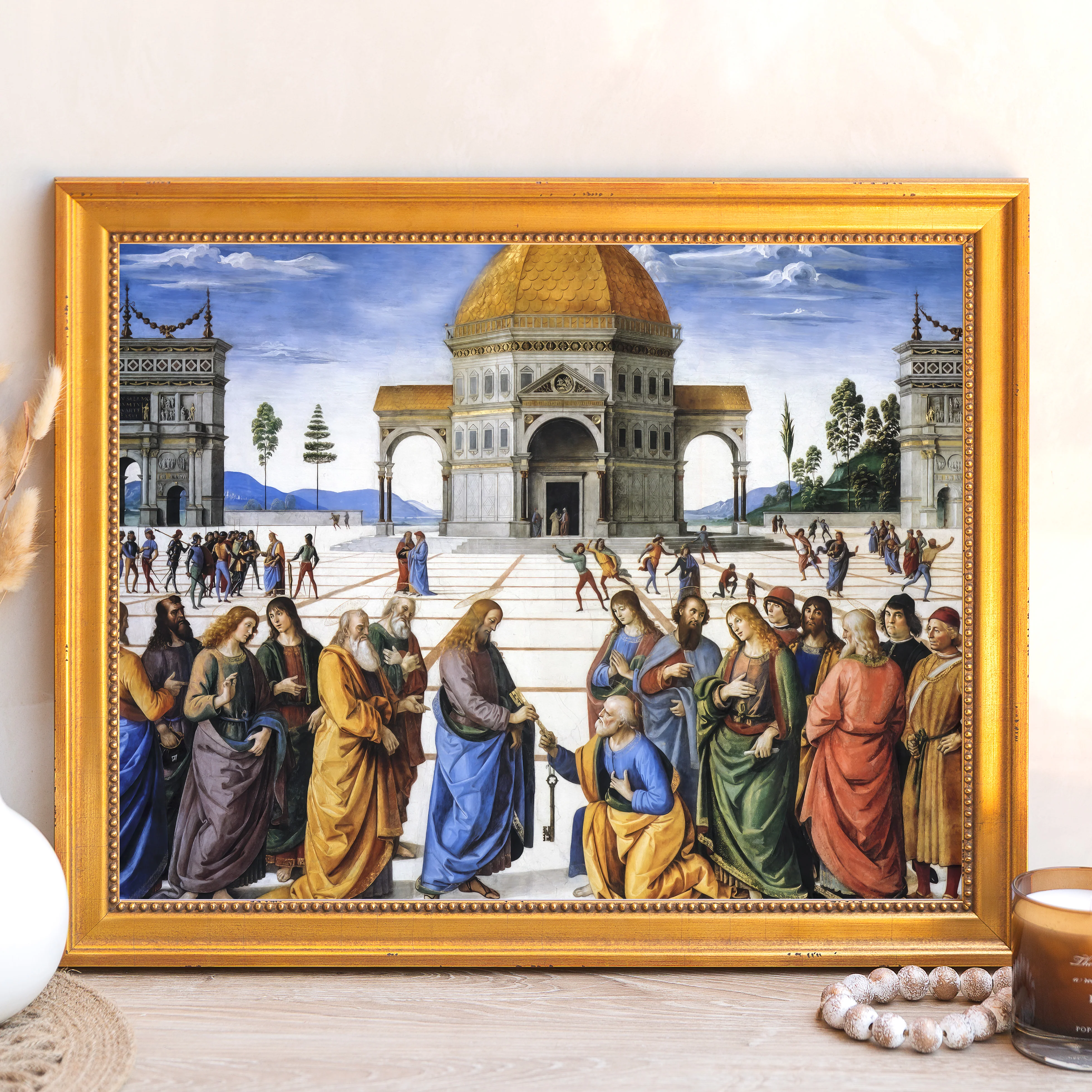 Delivery of the Keys Framed Canvas - Sacred Signature Collection - Image 3