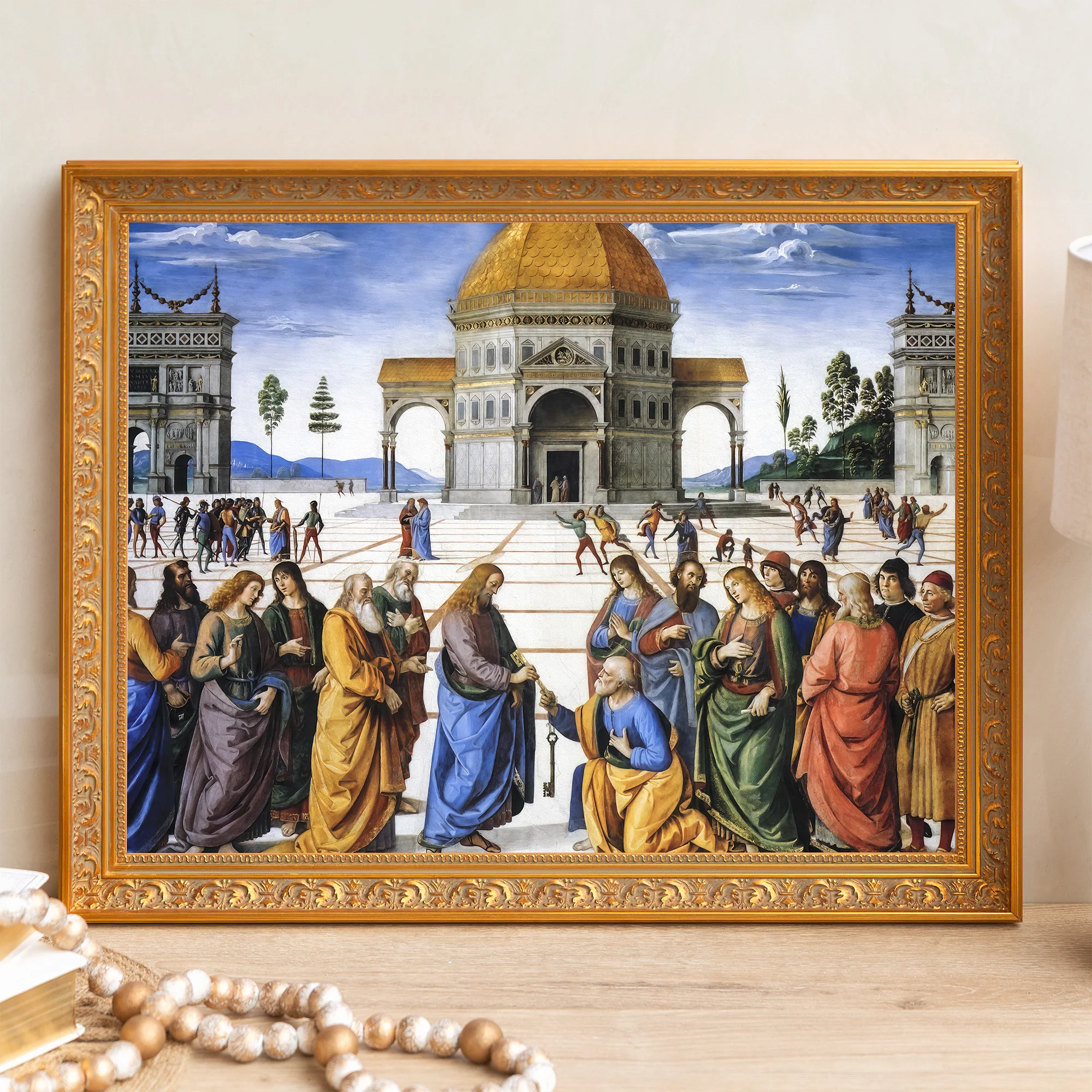 Delivery of the Keys Framed Canvas - Sacred Signature Collection - Image 5