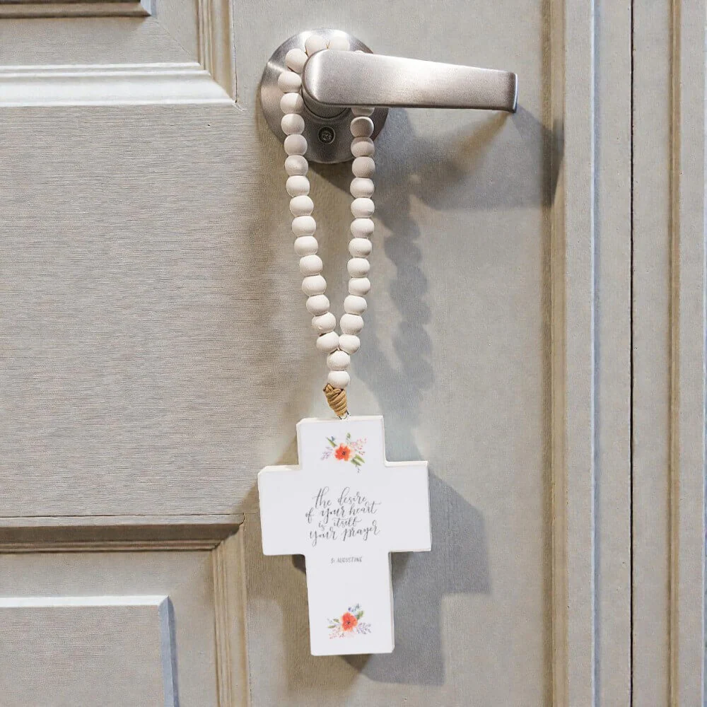 Desire of Your Heart St. Augustine Hanging Cross - Image 3