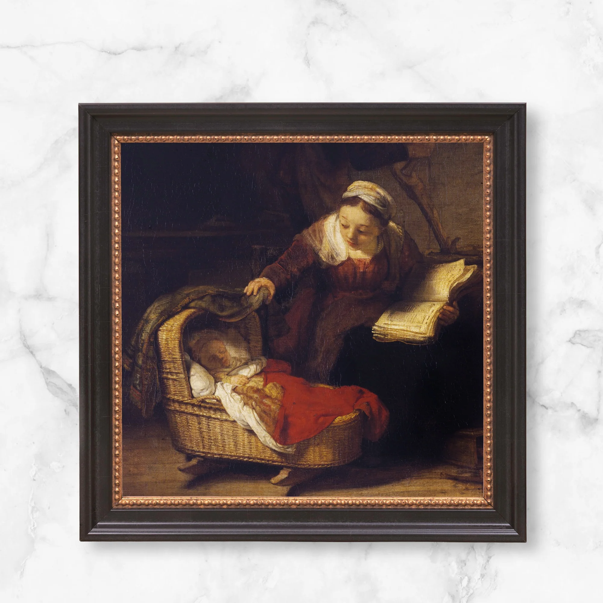 Detail from the Holy Family Framed Canvas - Sacred Mini Collection - Image 12