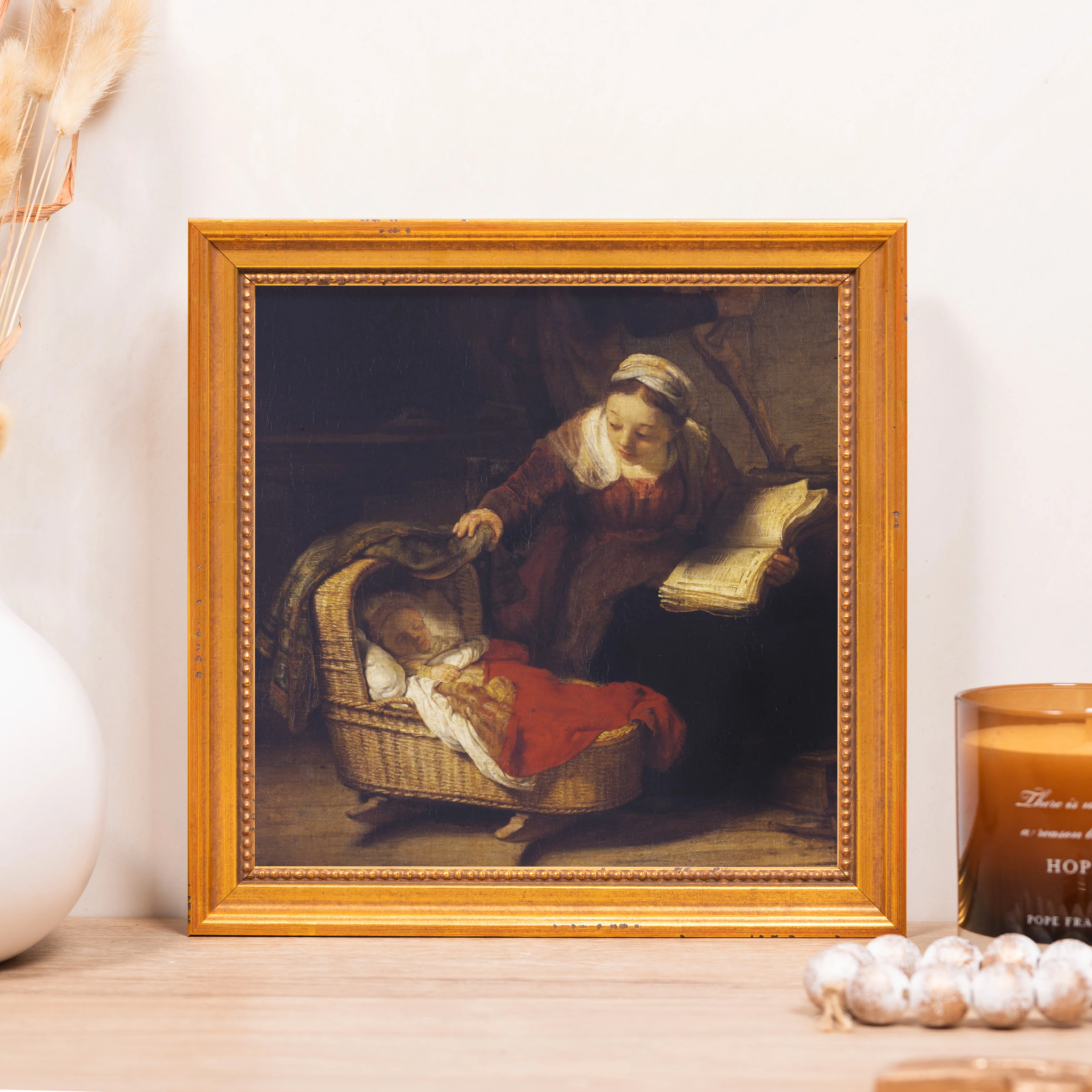 Detail from the Holy Family Framed Canvas - Sacred Mini Collection - Image 5