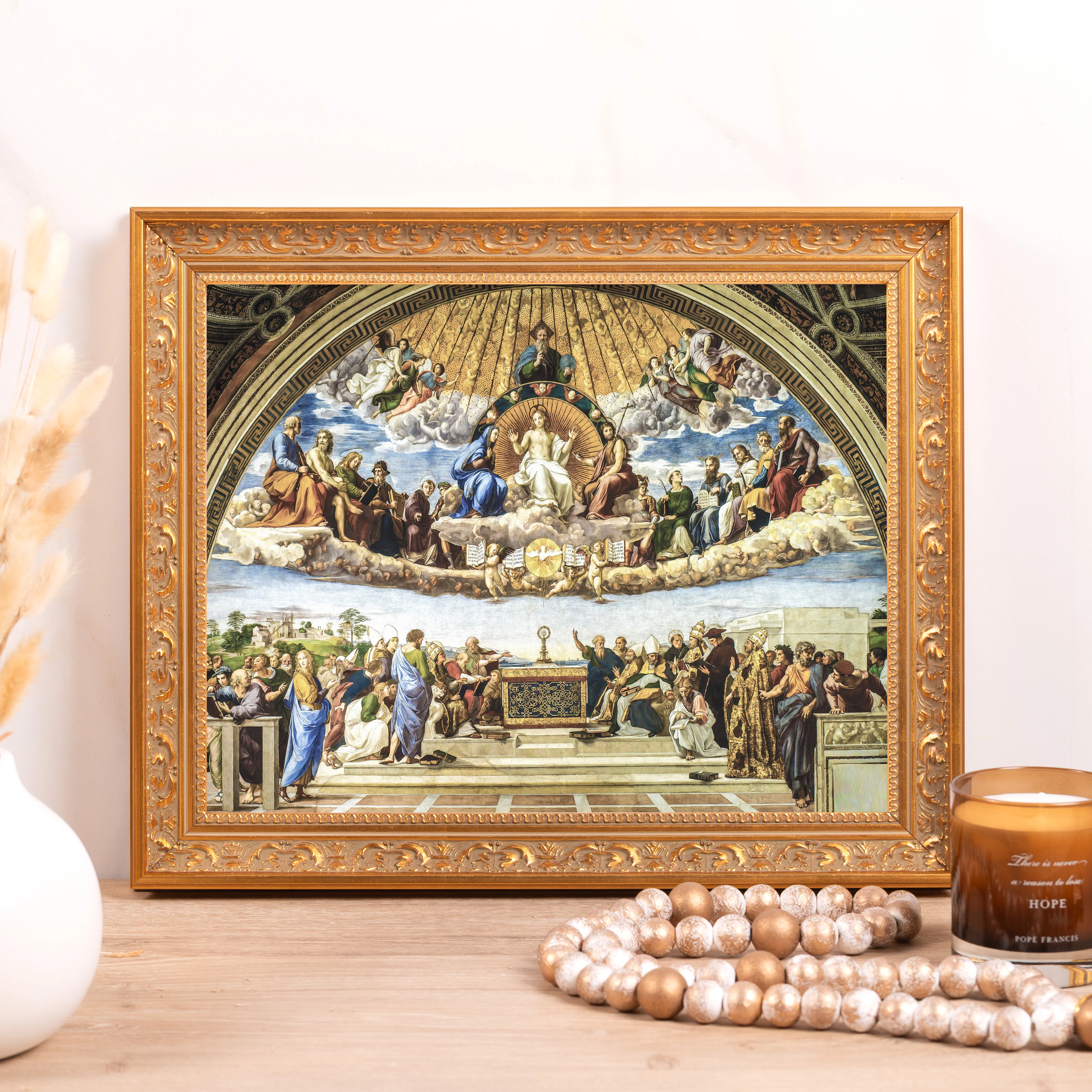 Disputation of the Holy Sacrament Framed Canvas - Sacred Classics Collection - Image 3
