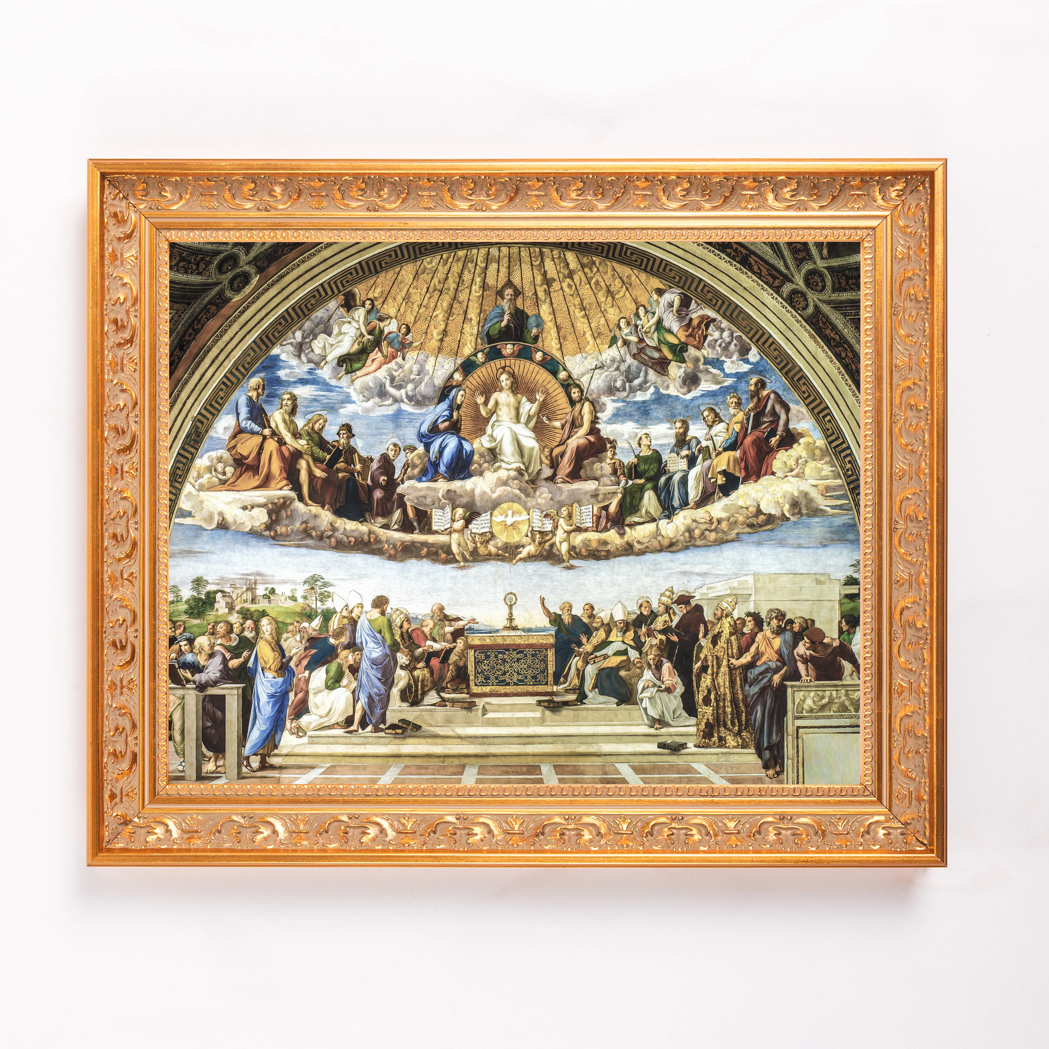Disputation of the Holy Sacrament Framed Canvas - Sacred Classics Collection - Image 4