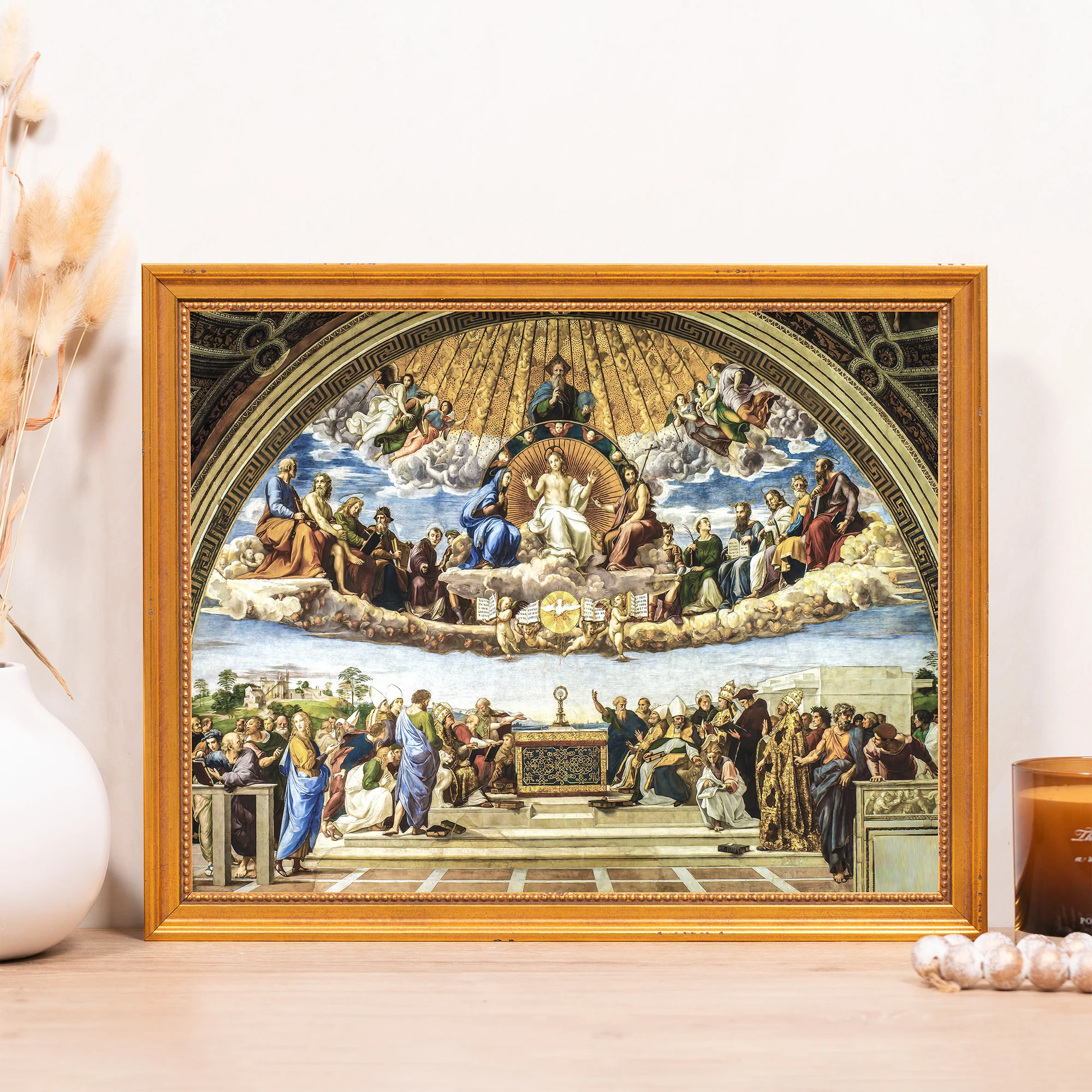 Disputation of the Holy Sacrament Framed Canvas - Sacred Classics Collection - Image 7