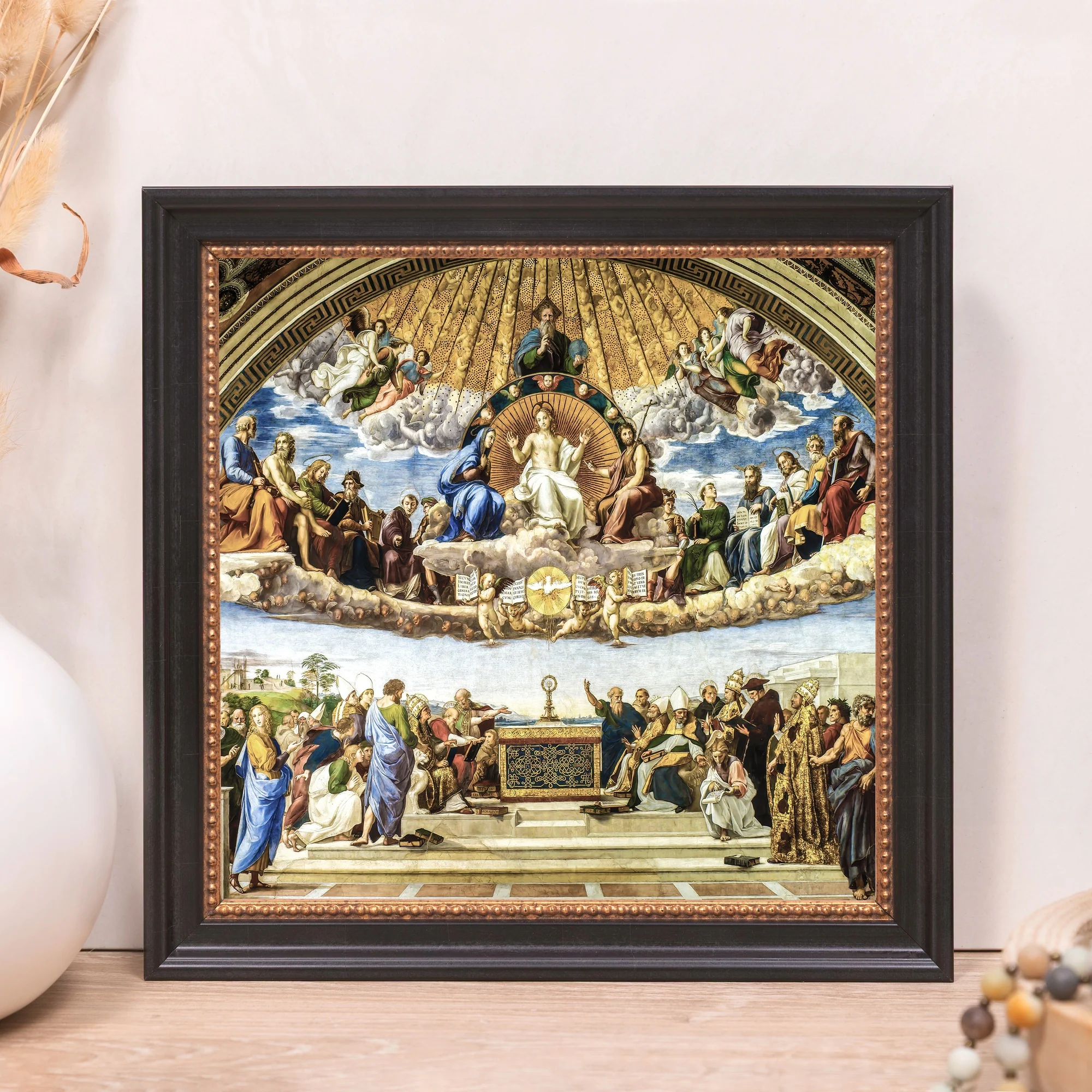 Disputation of the Holy Sacrament Framed Canvas - Sacred Mini Collection - Image 8
