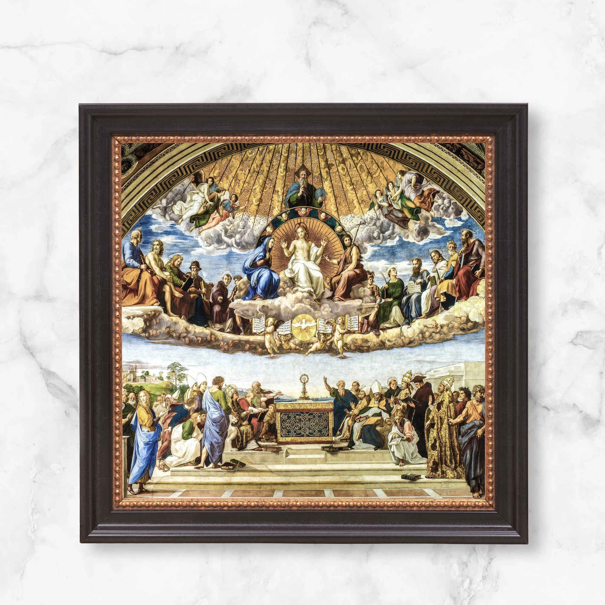 Disputation of the Holy Sacrament Framed Canvas - Sacred Mini Collection - Image 9