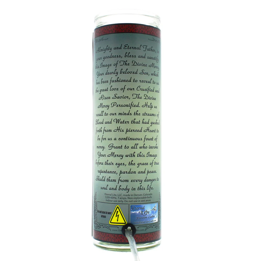 Divine Mercy Flameless Candle - Image 2