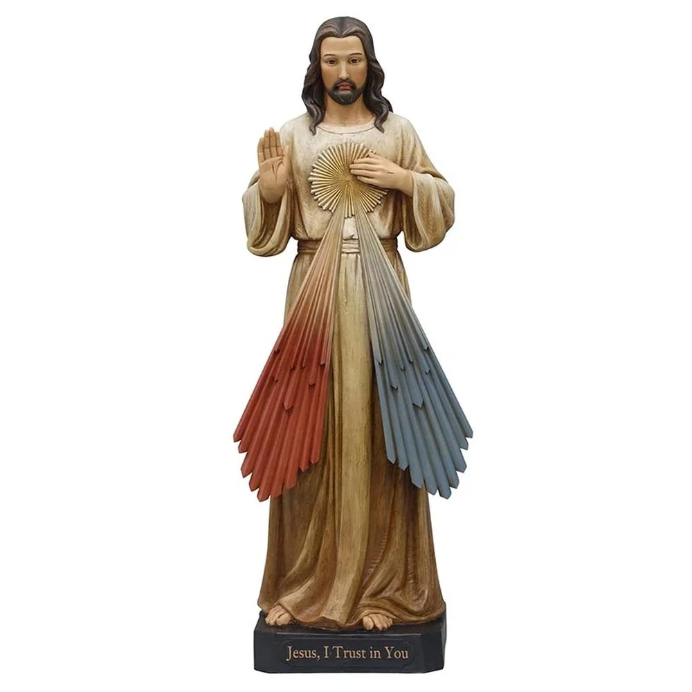 Divine Mercy Full Color Statue - 48"