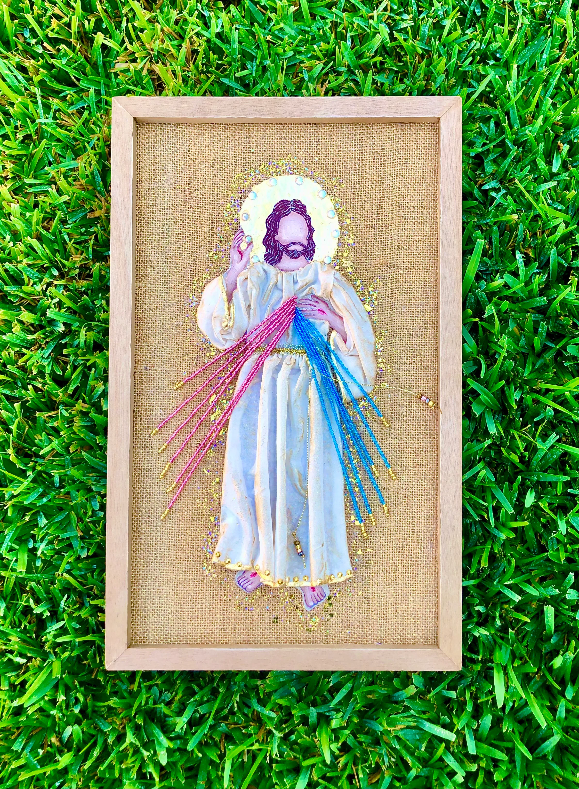 Divine Mercy Handcrafted Framed Art - Multiple Sizes