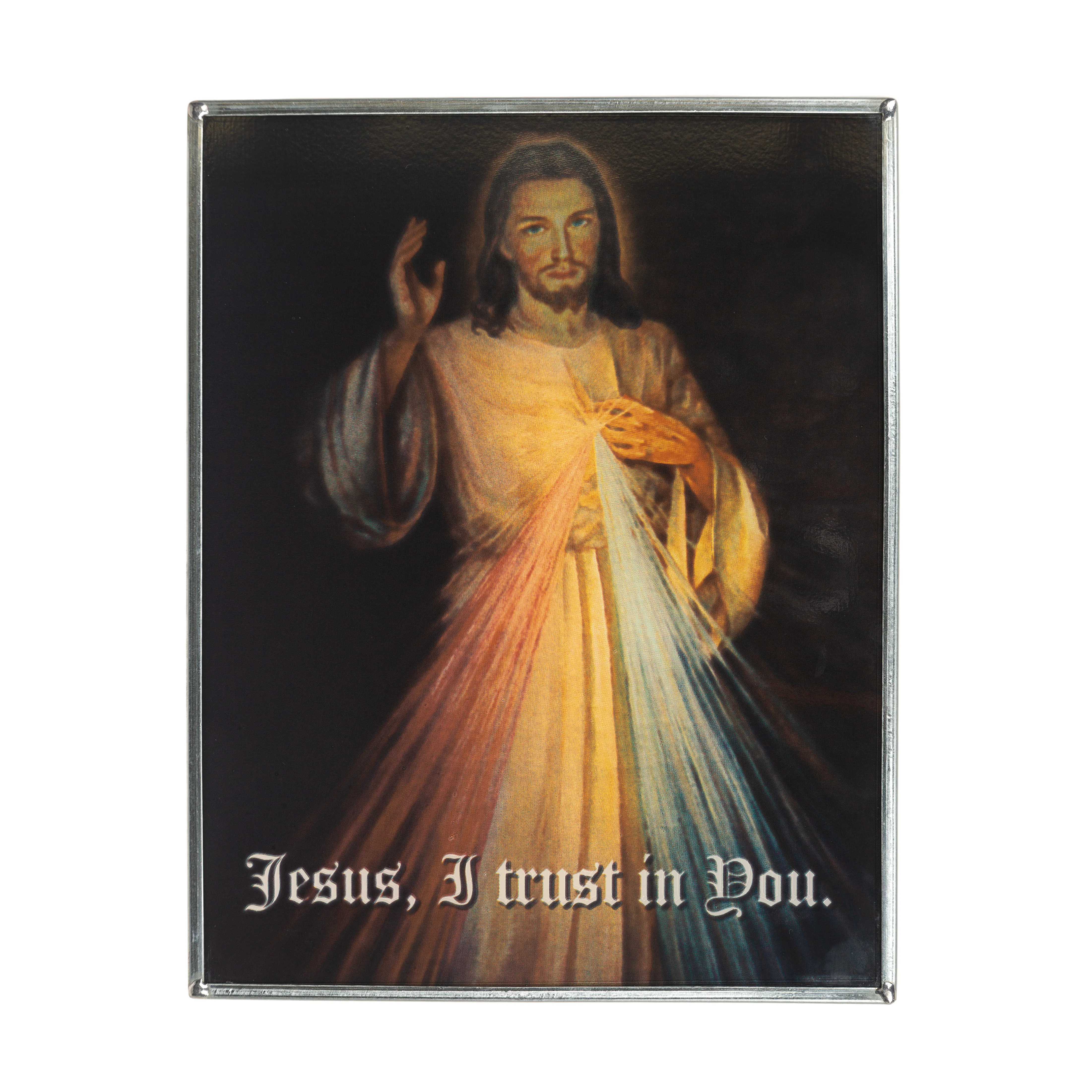 Divine Mercy Image in Stained Glass - 7' x 9" - Image 2