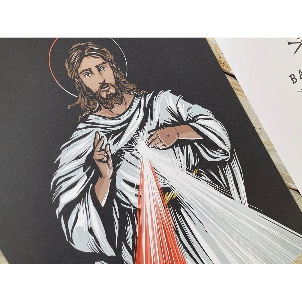 Divine Mercy Print - 8.5" x 11" - Image 2