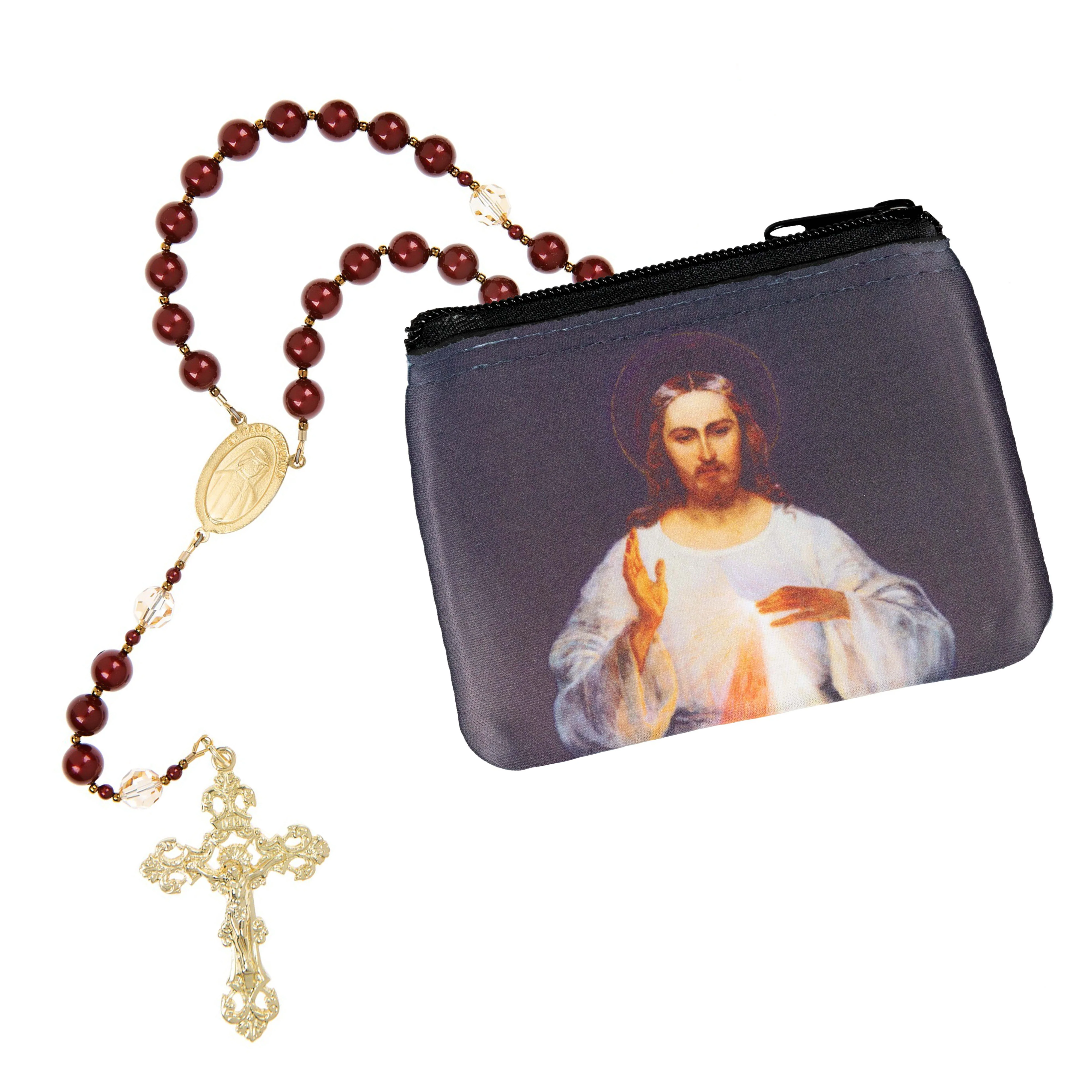 Divine Mercy Rosary and Pouch Set - Image 2