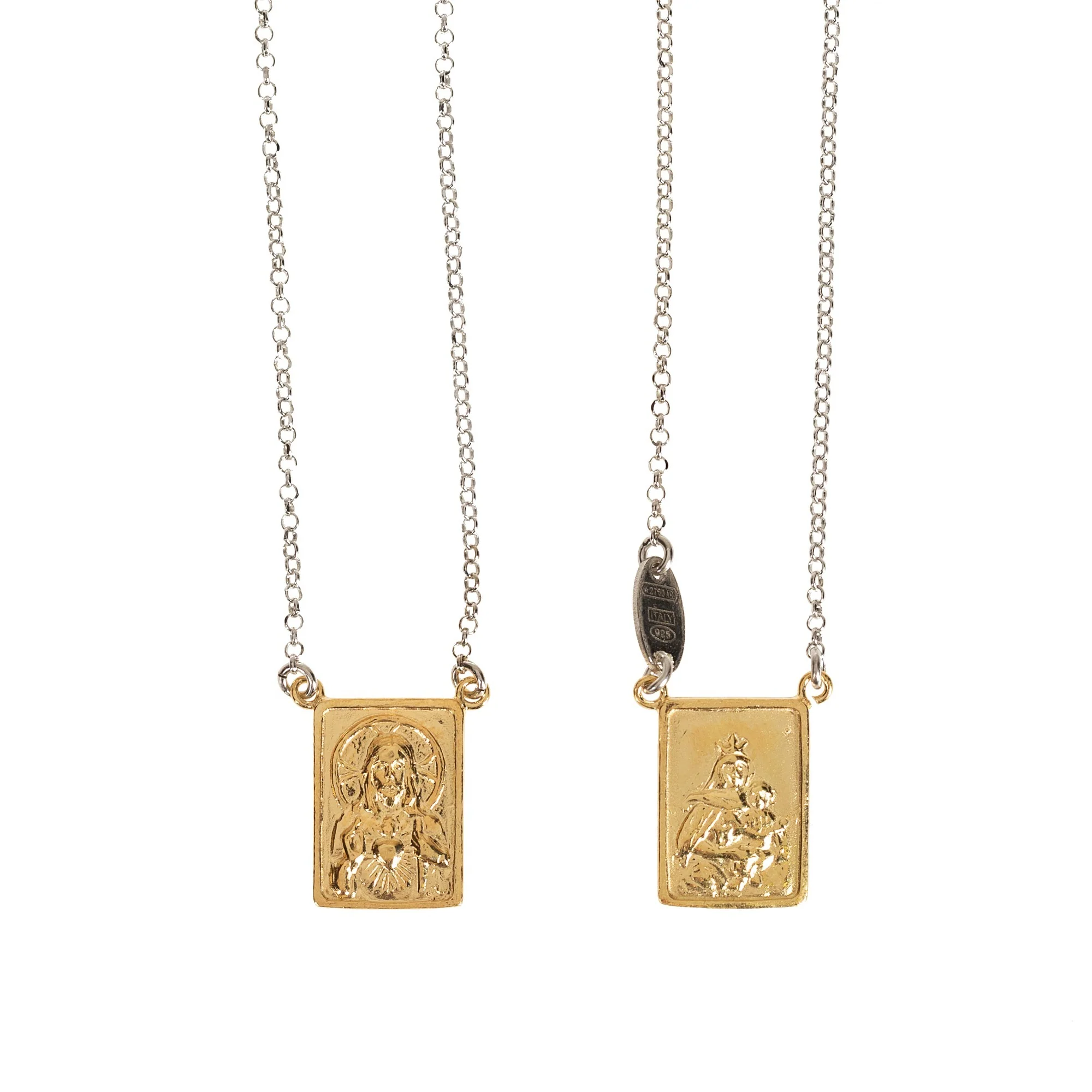 Double Scapular Medal in Gold Tone - Image 2