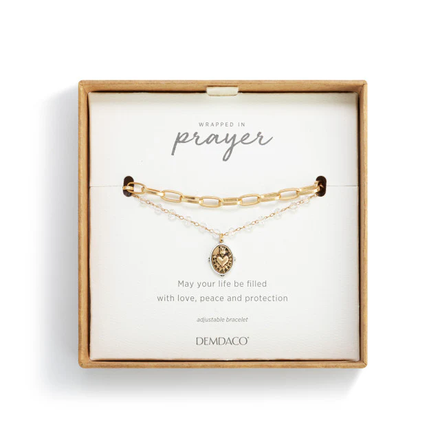 Double Strand Sacred Heart Bracelet - Gold or Silver