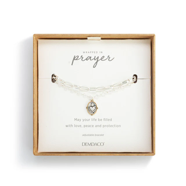 Double Strand Sacred Heart Bracelet - Gold or Silver - Image 5