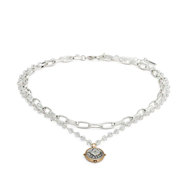 Double Strand Sacred Heart Necklace - Gold or Silver - Image 6
