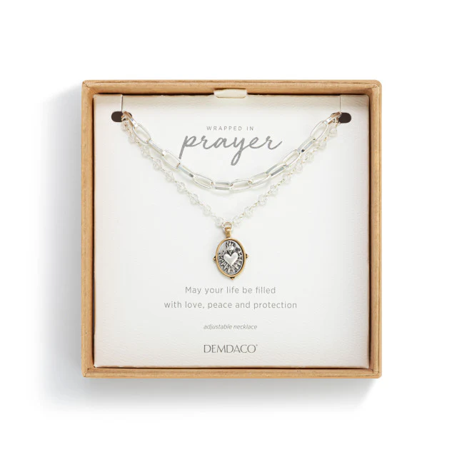 Double Strand Sacred Heart Necklace - Gold or Silver - Image 7