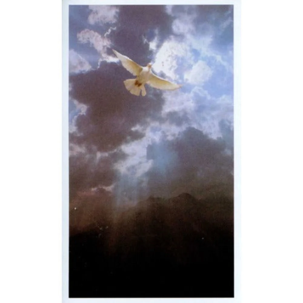 Laminated Dove Personalized Prayer Card (Priced Per Card)
