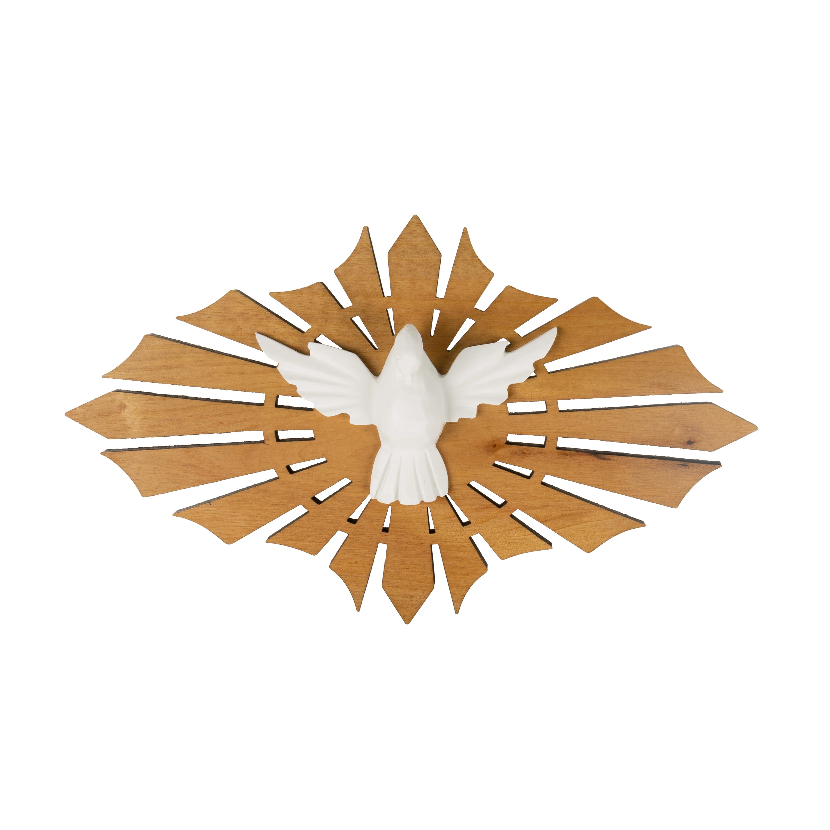 Dove & Rays Holy Spirit Wall Plaque - 10" - Image 3
