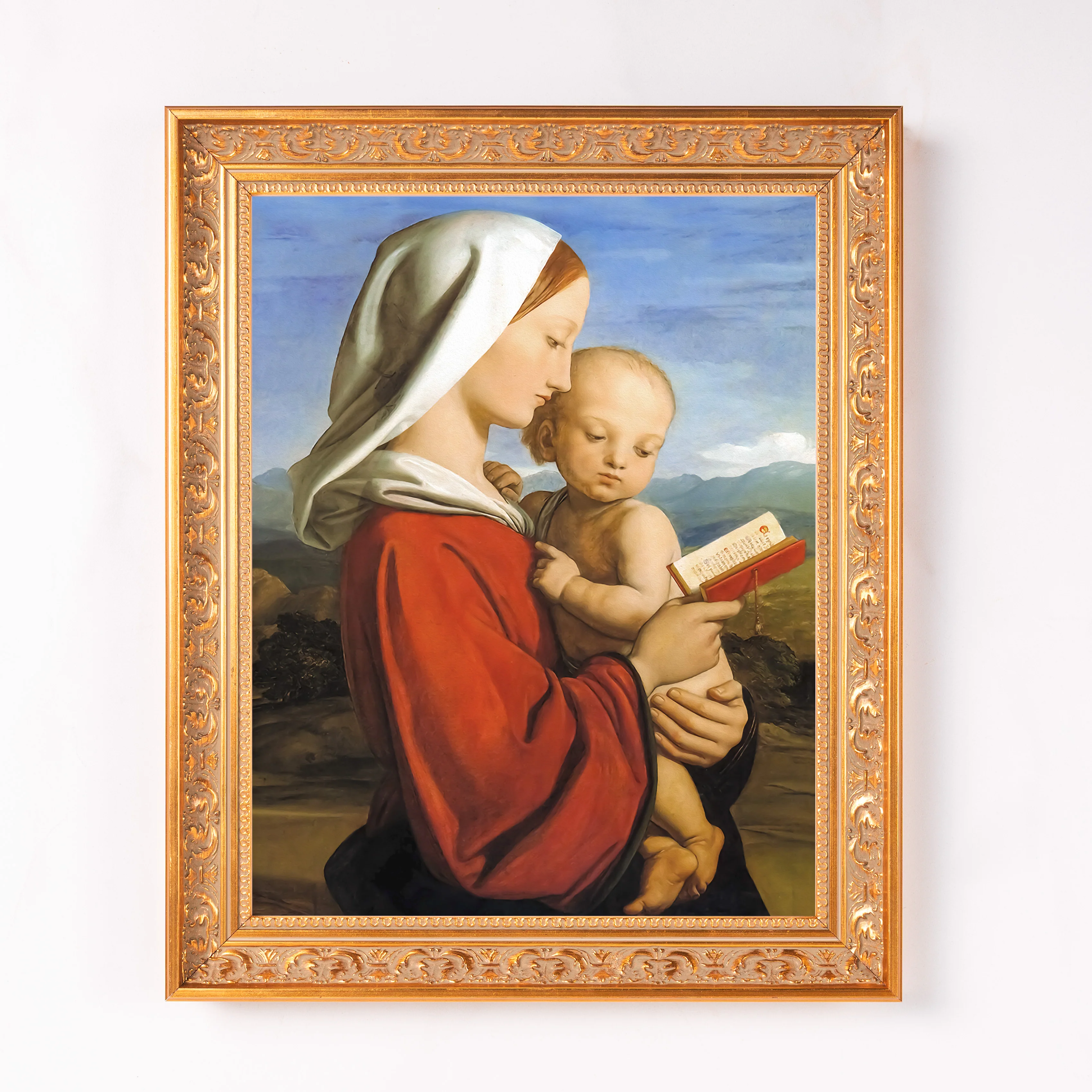 Dyce's Virgin & Child Framed Canvas - Sacred Classics Collection - Image 4