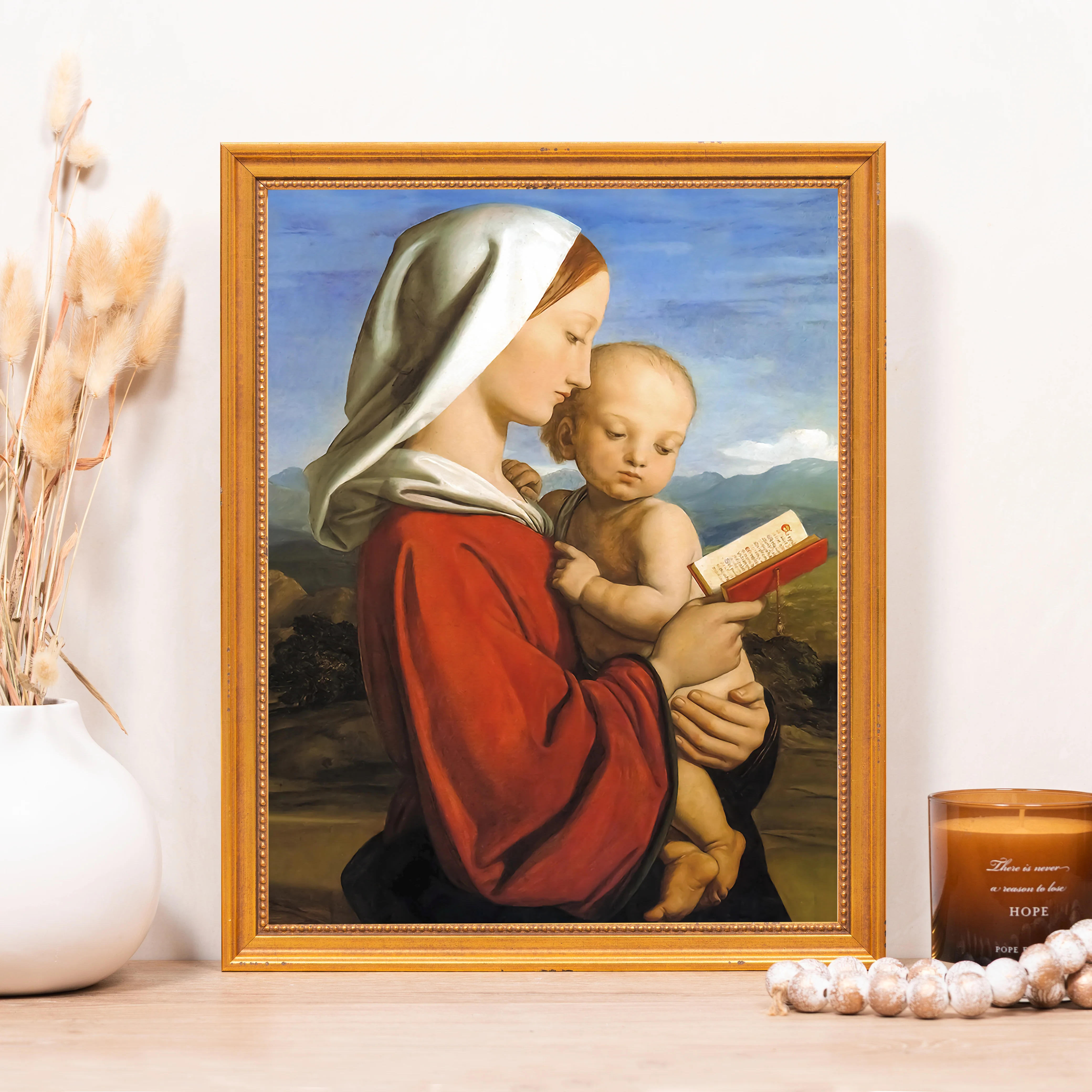 Dyce's Virgin & Child Framed Canvas - Sacred Classics Collection - Image 7