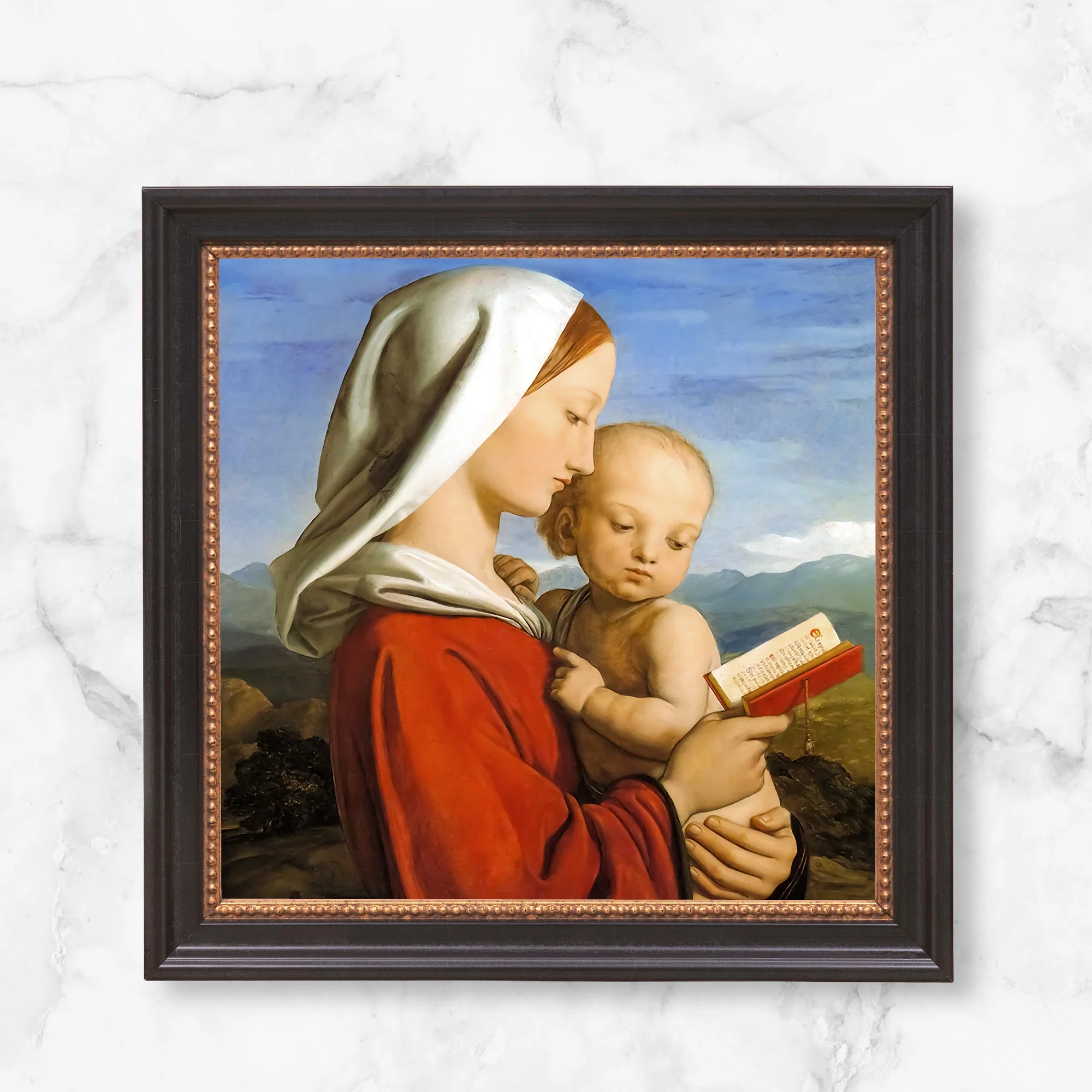 Dyce's Virgin & Child Framed Canvas - Sacred Mini Collection - Image 10
