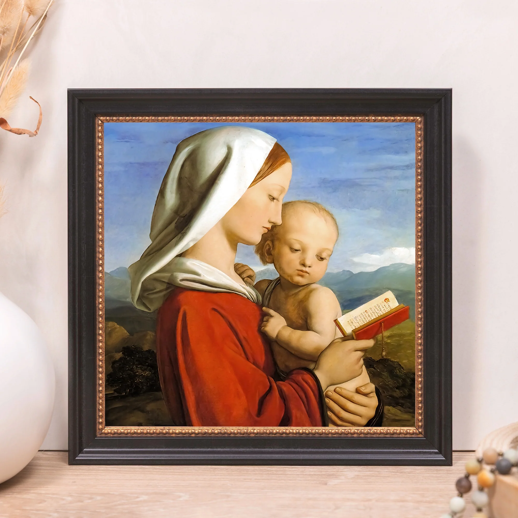 Dyce's Virgin & Child Framed Canvas - Sacred Mini Collection - Image 9