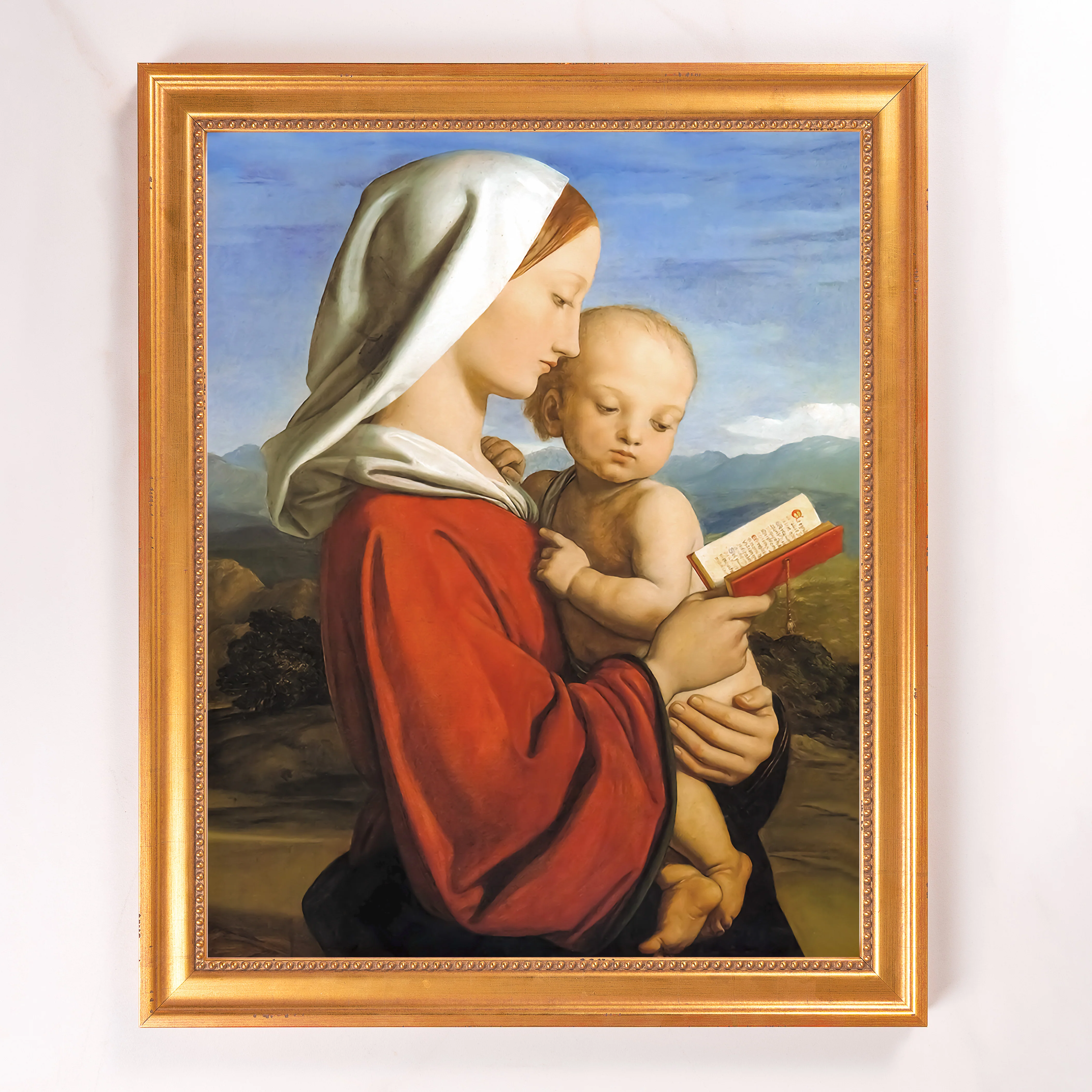 Dyce's Virgin & Child Framed Canvas - Sacred Signature Collection - Image 2