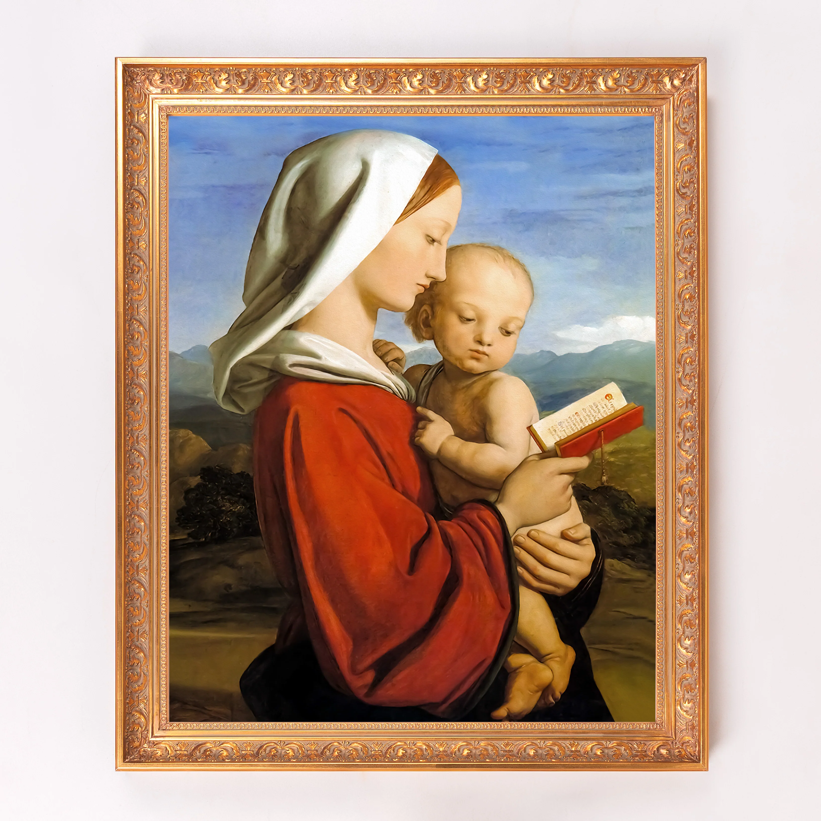 Dyce's Virgin & Child Framed Canvas - Sacred Signature Collection - Image 4