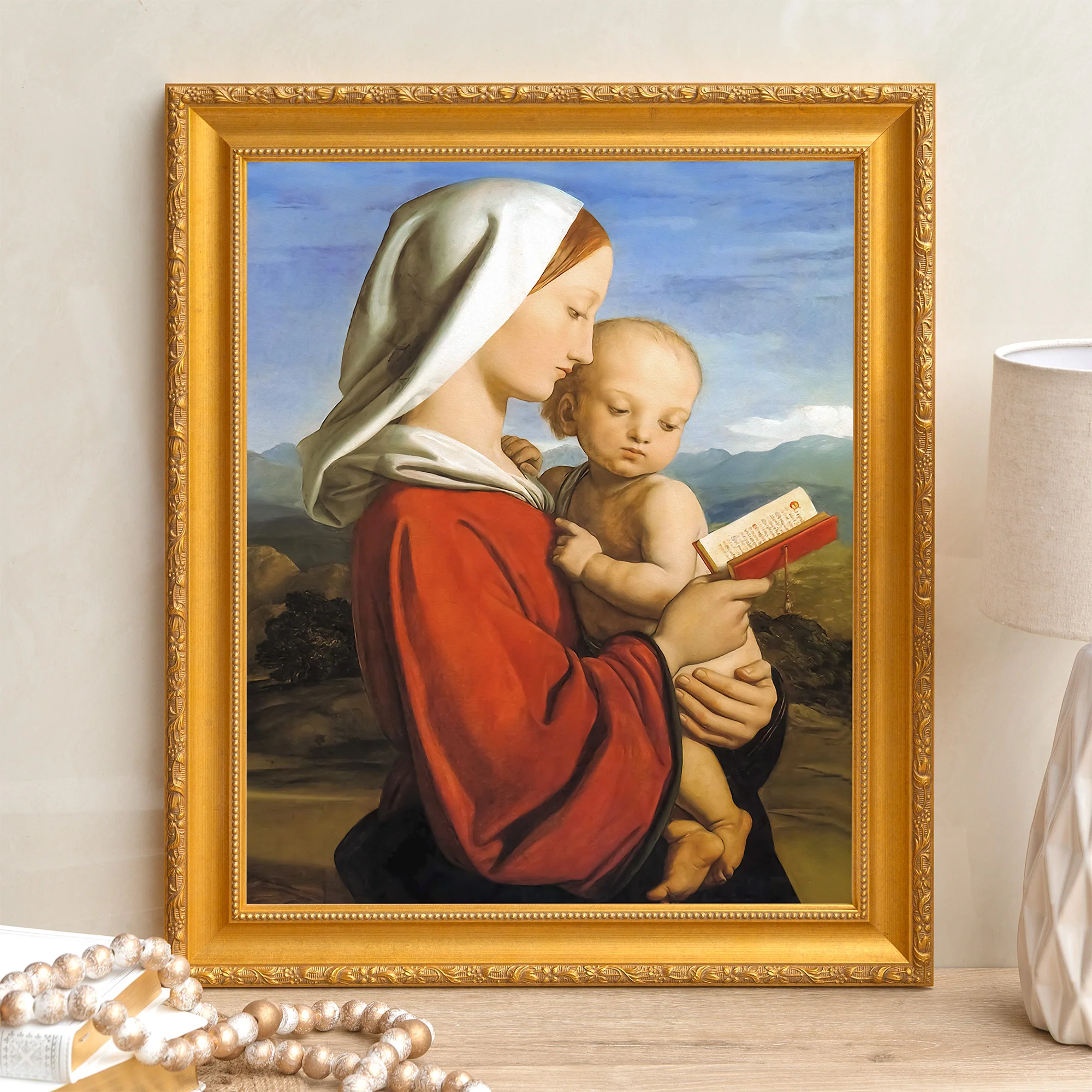 Dyce's Virgin & Child Framed Canvas - Sacred Signature Collection - Image 8