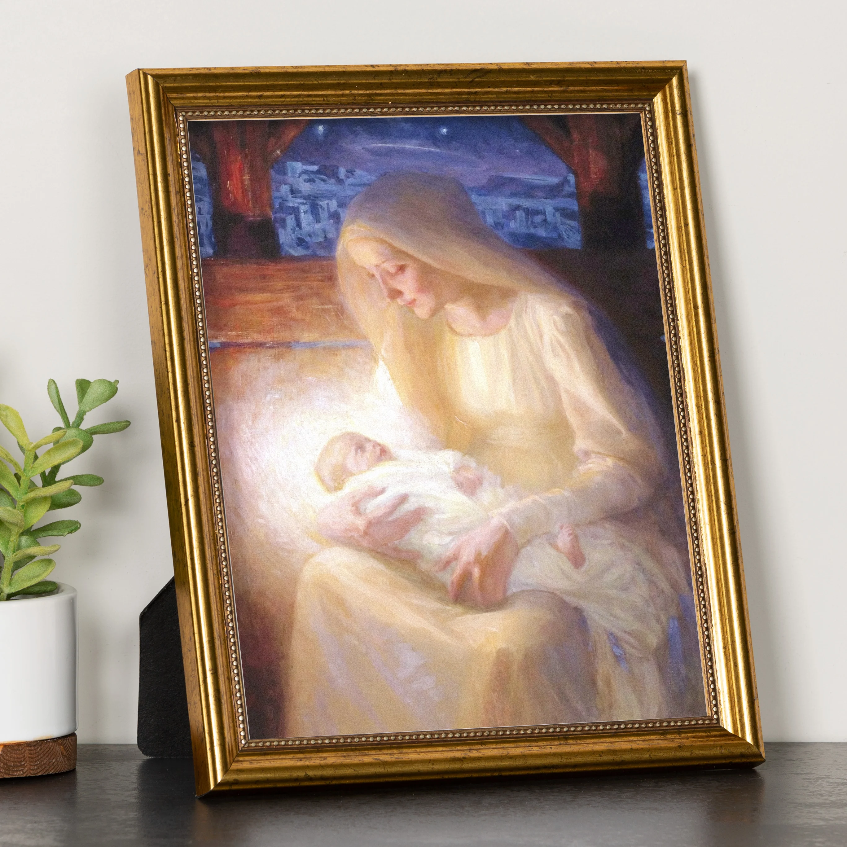 Edelfelt Madonna Gold Framed Print - Multiple Sizes