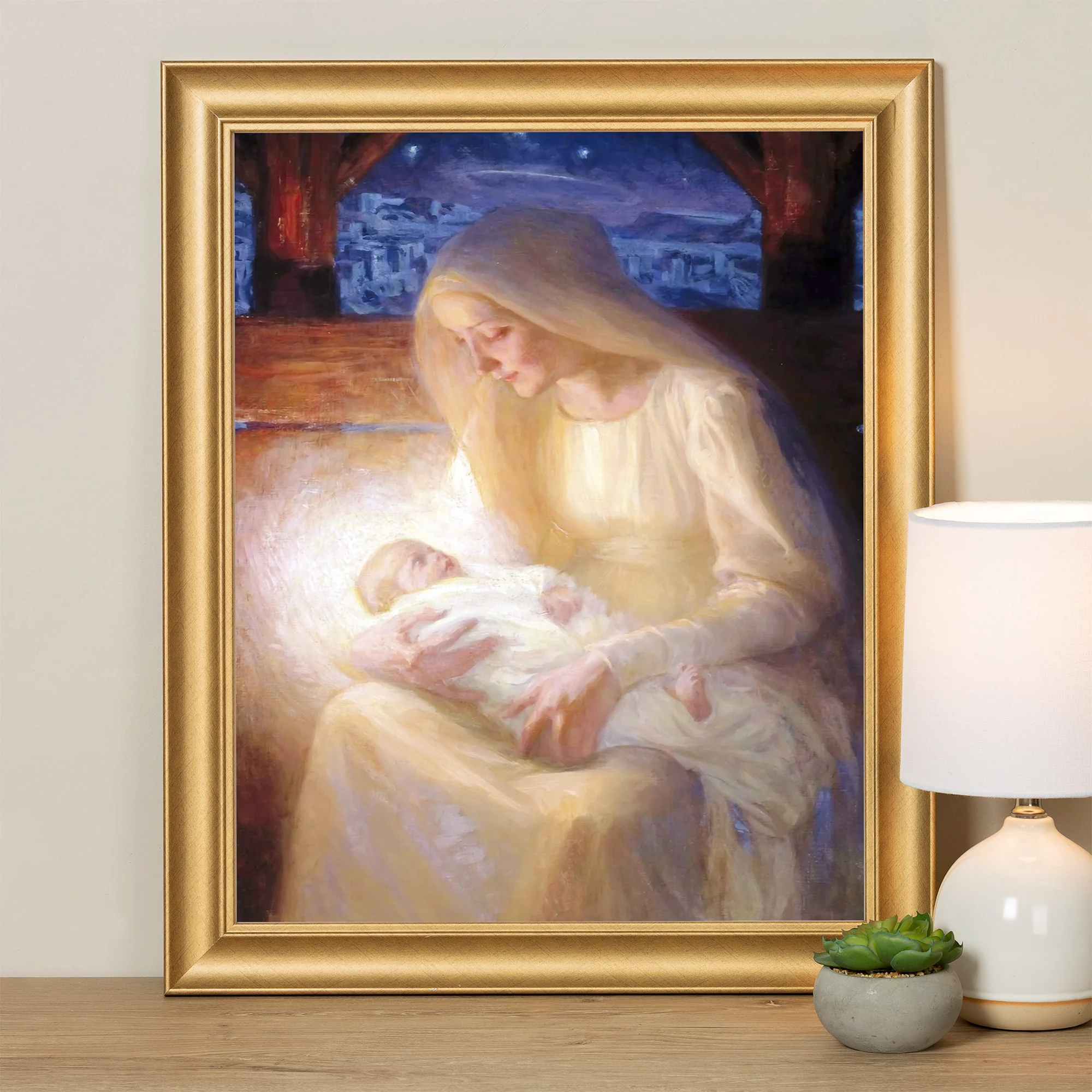 Edelfelt Madonna Gold Framed Print - Multiple Sizes - Image 4