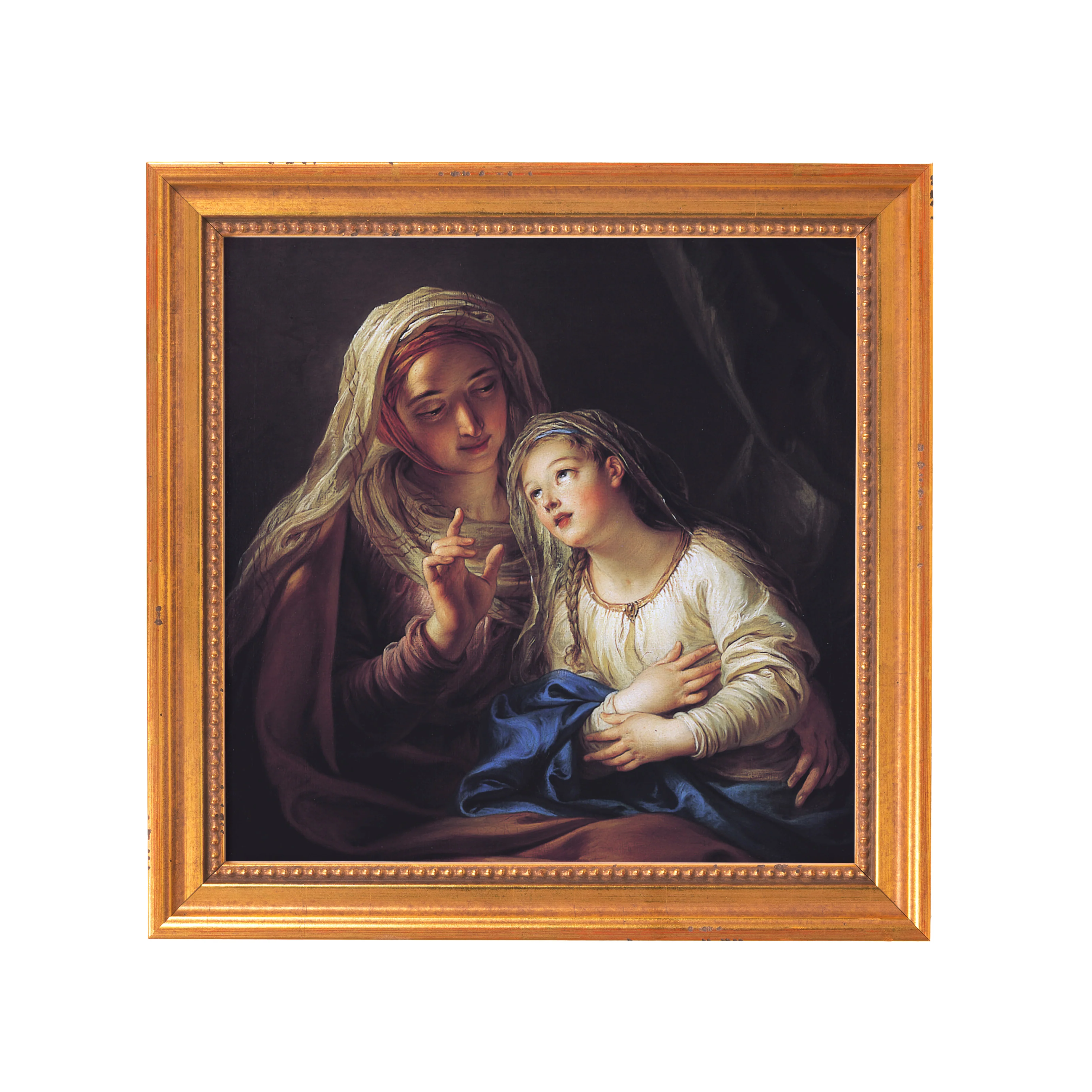 Education of the Virgin Framed Canvas - Sacred Mini Collection - Image 6