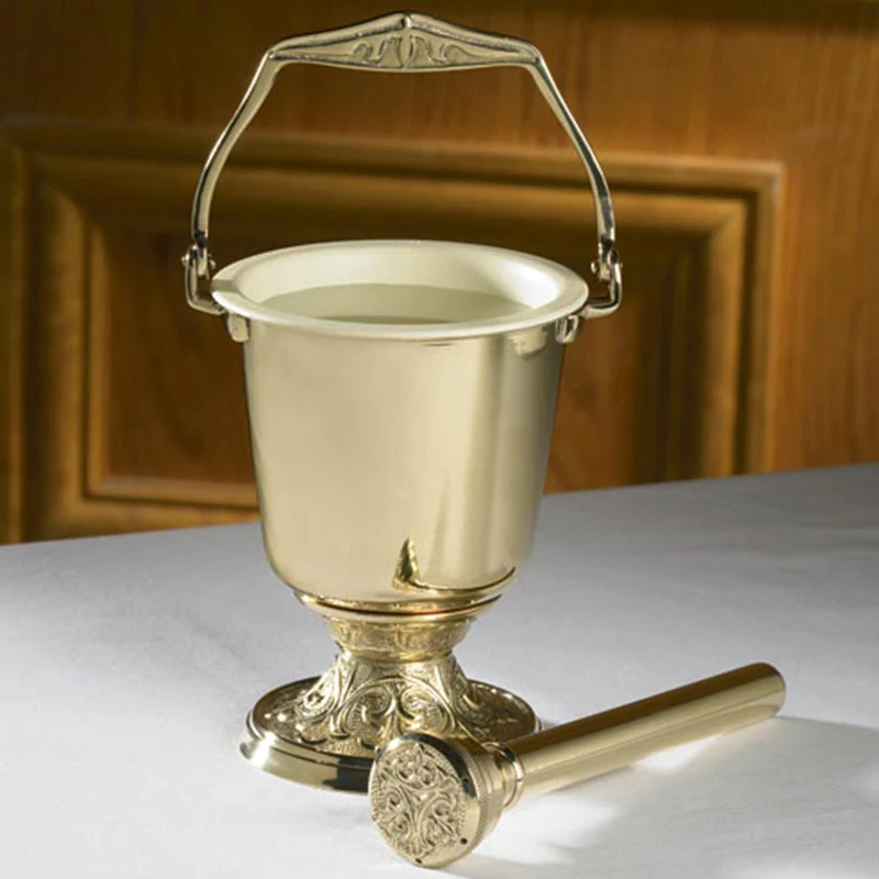 Embossed Holy Water Pot & Sprinkler - Image 2