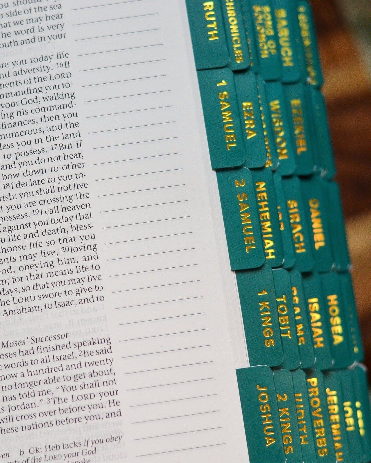 Emerald and Gold Catholic Bible Tabs - Image 6