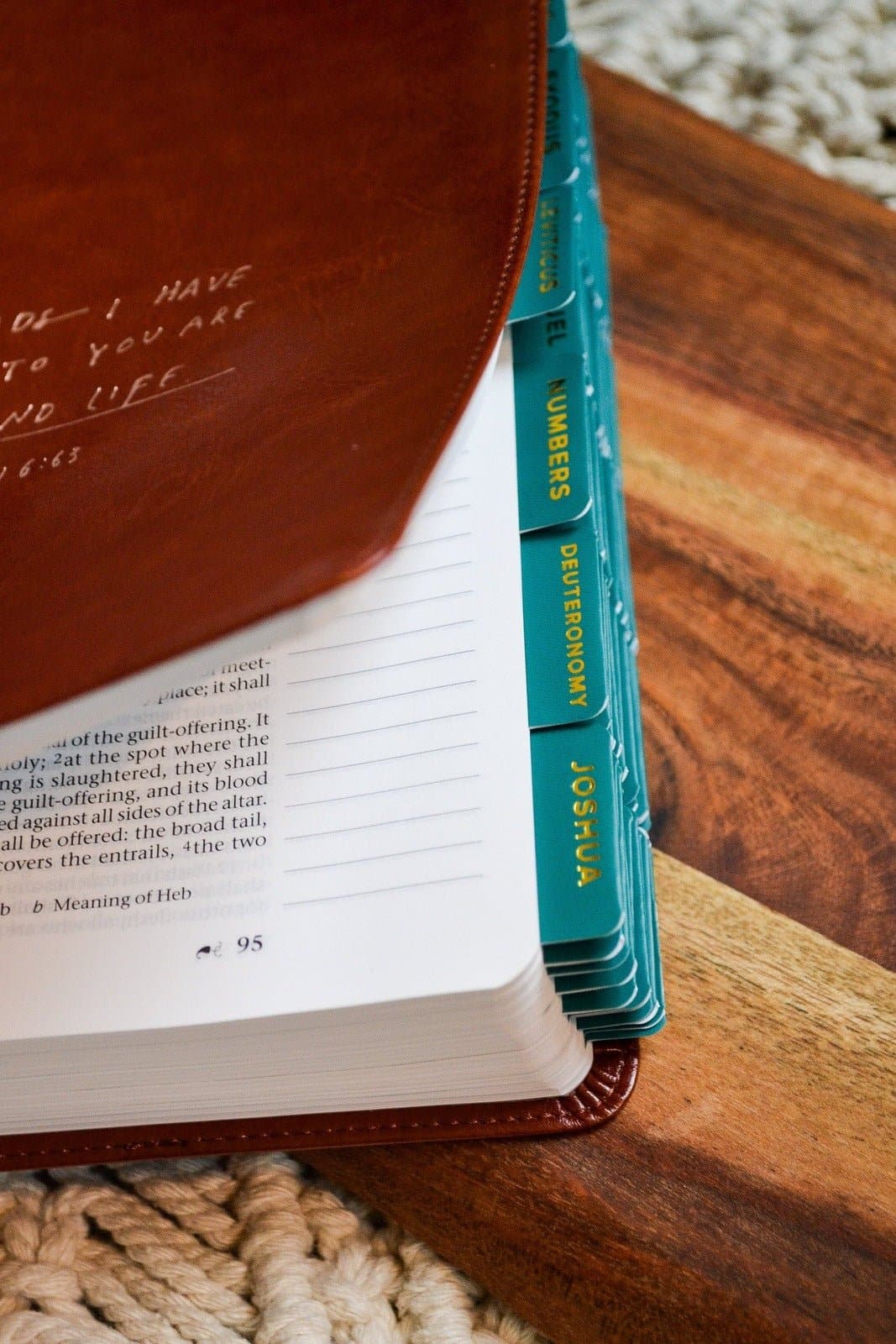 Emerald and Gold Catholic Bible Tabs - Image 7