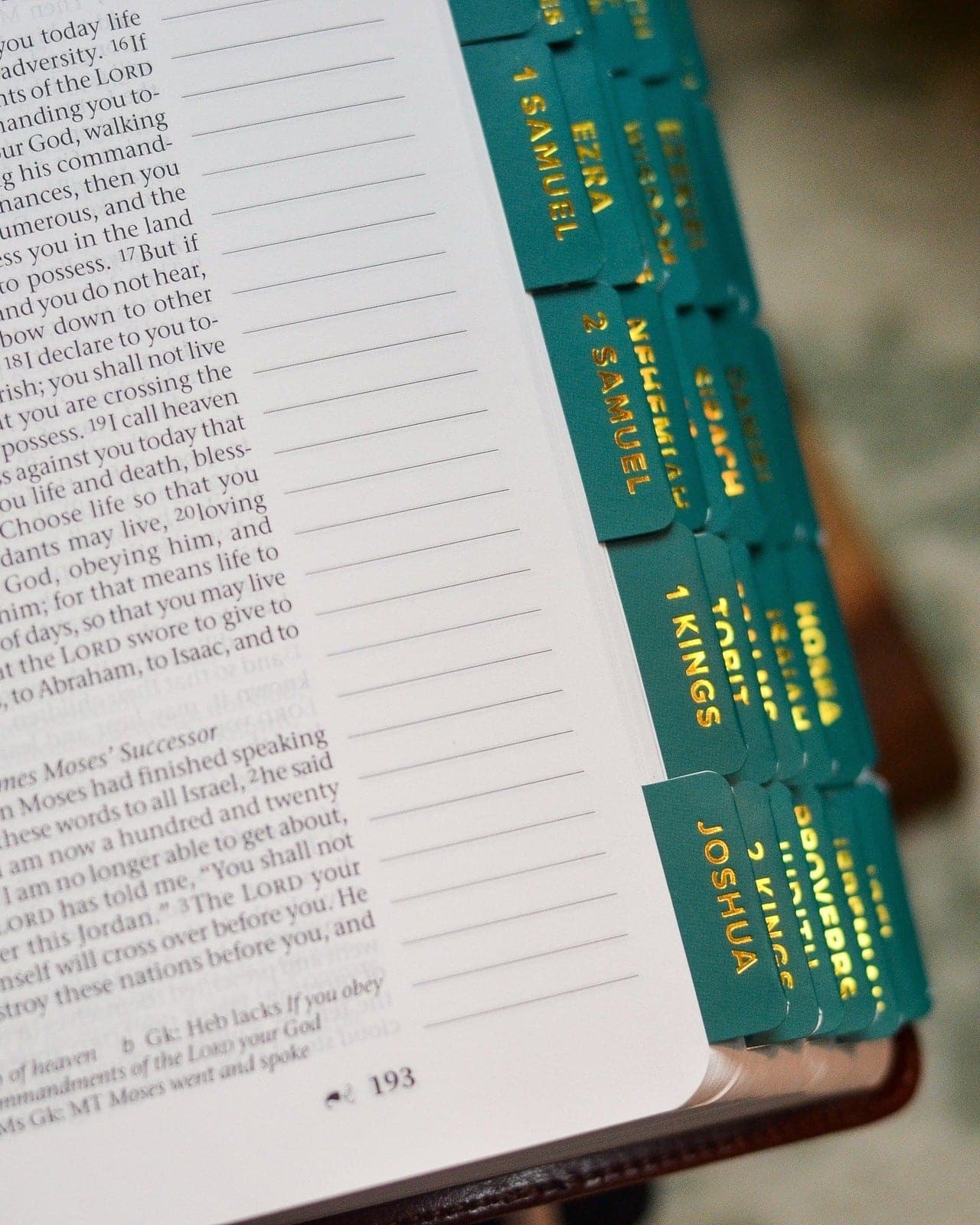 Emerald and Gold Catholic Bible Tabs - Image 9