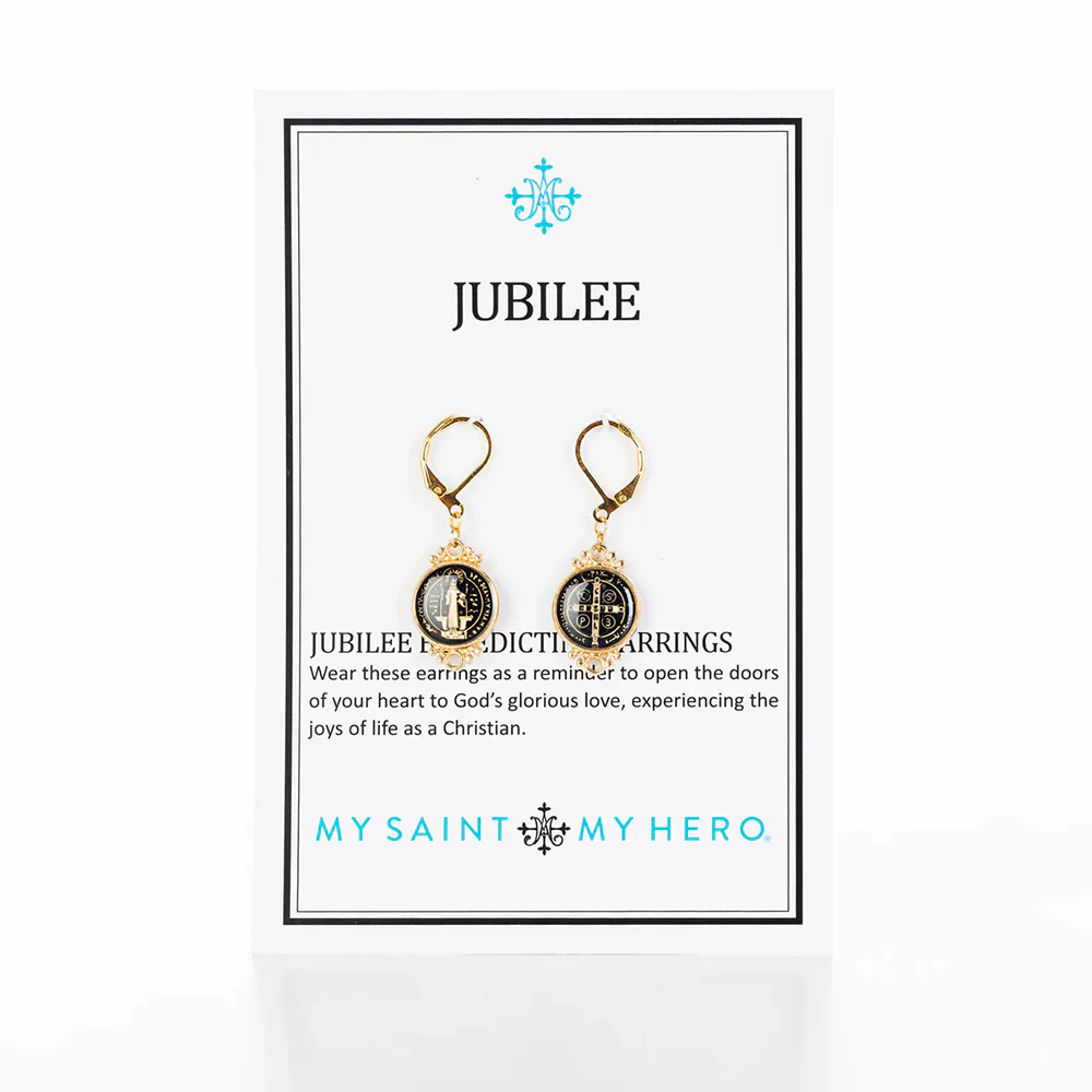 Enameled Benedict Jubilee Medal Earrings - Multiple Colors - Image 4