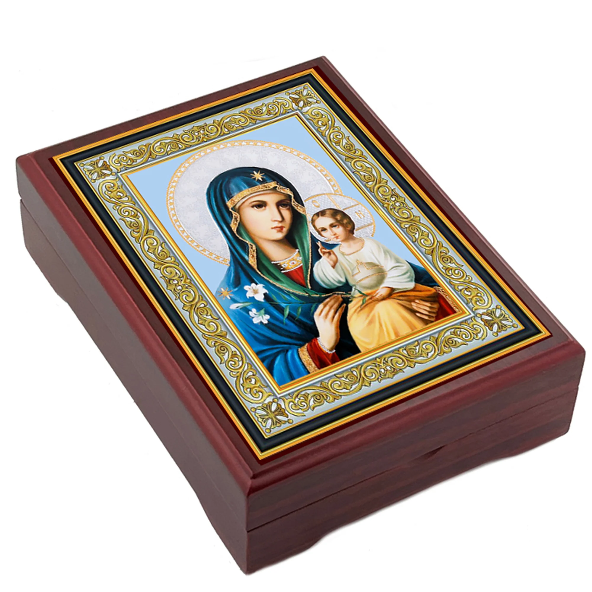 Eternal Bloom Madonna Wood Keesake Box - Image 2